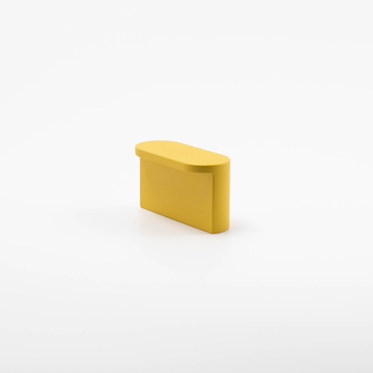 Sunflower yellow modern oval knob