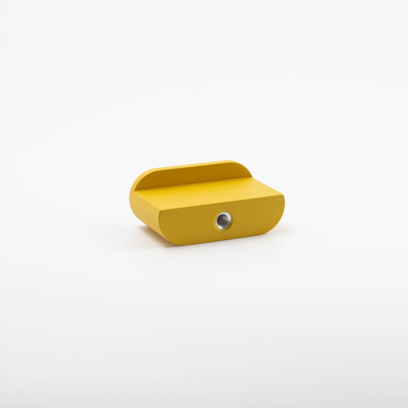 Sunflower yellow mid-century modern oval knob