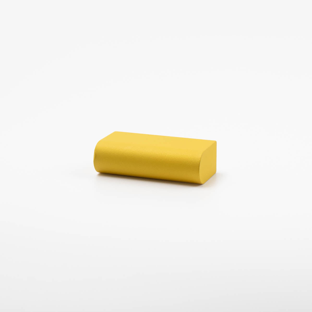 Yellow mid-century modern rectangle knob