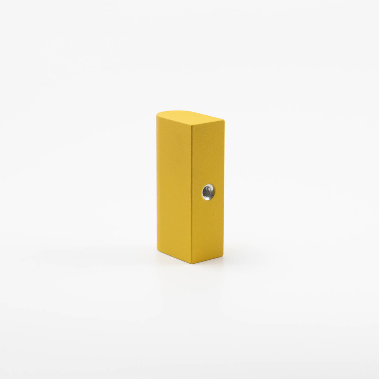 Sunflower yellow mid-century modern rectangle cabinet knob