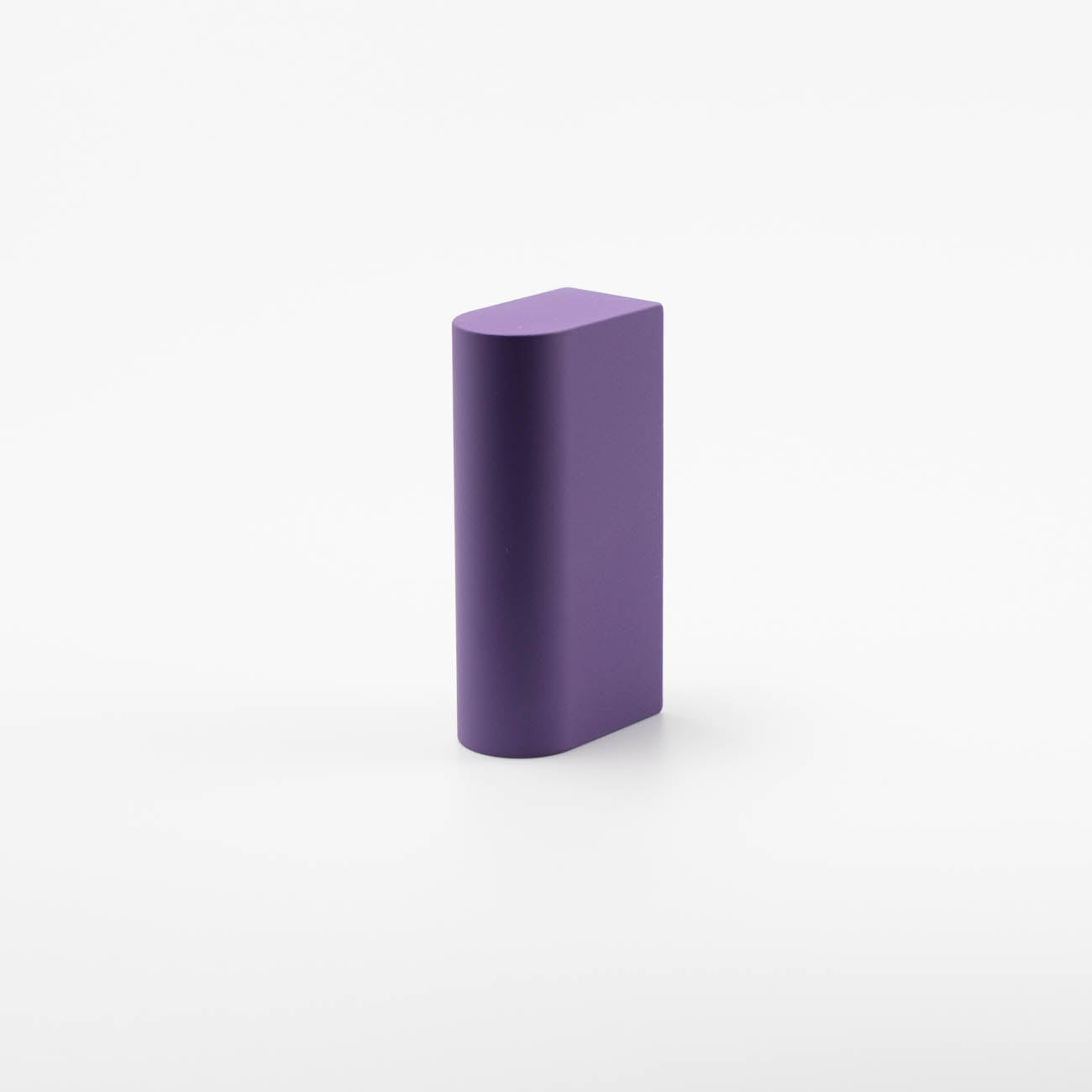 Purple mid-century rectangle cabinet knob