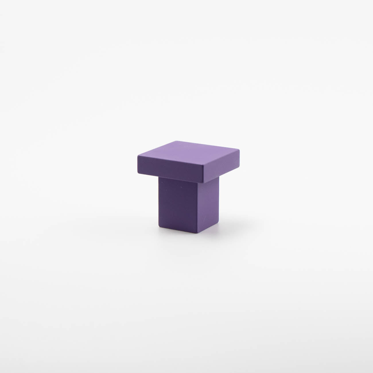 art deco purple square knob