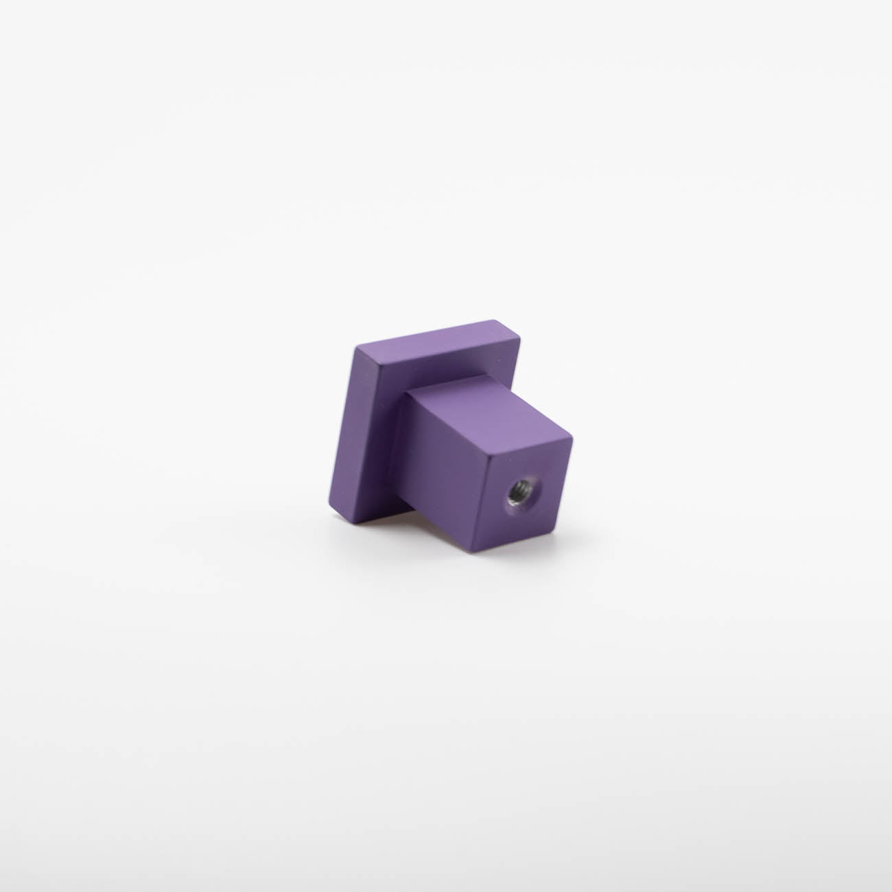 Purple art deco square knob