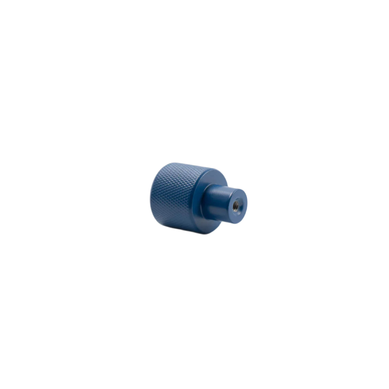 Blue knurled knob