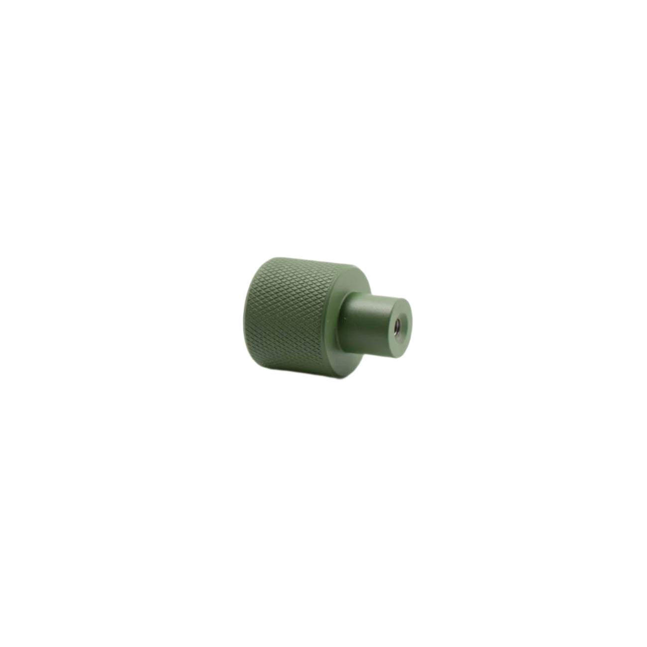 Green knurled knob