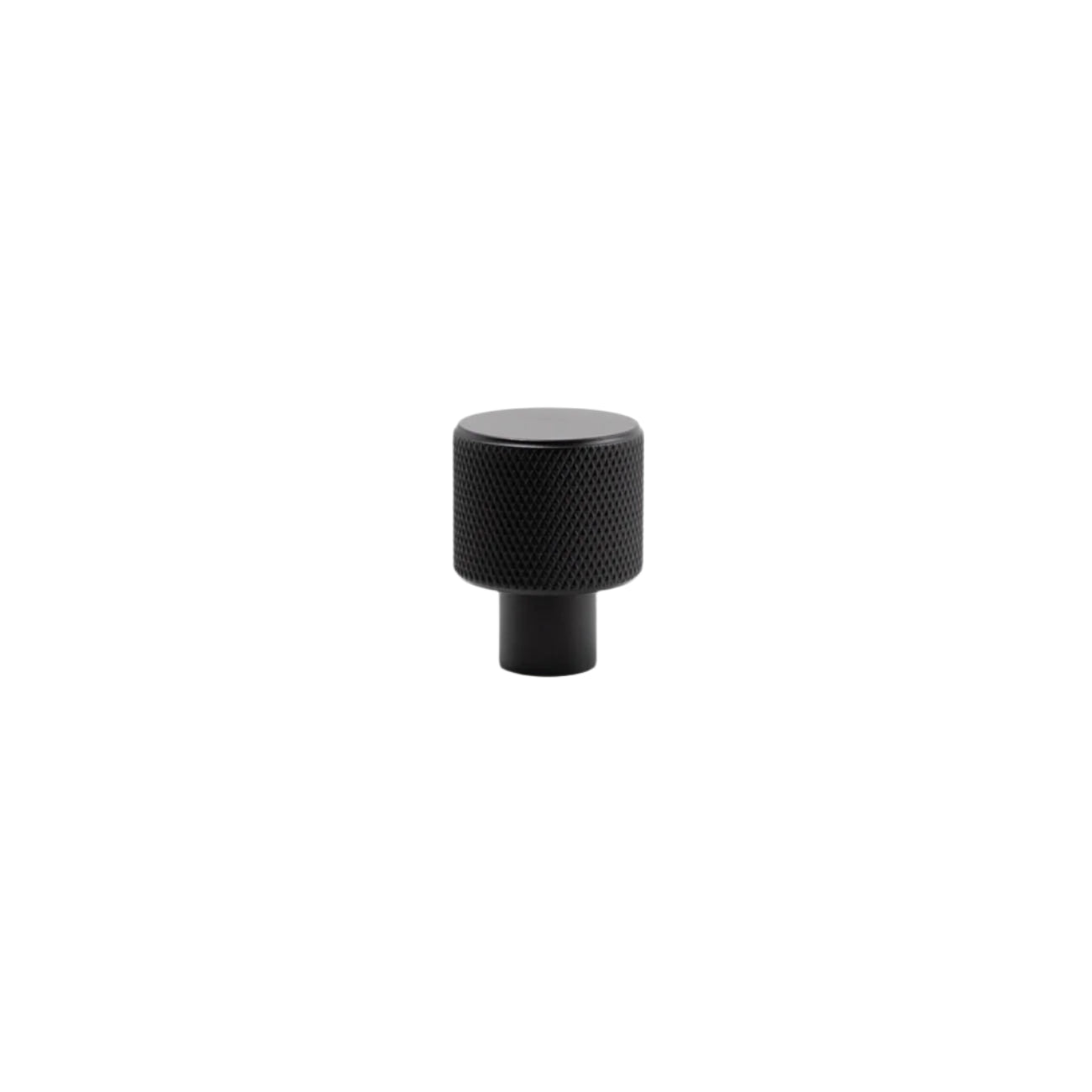 Charcoal black knurled knob