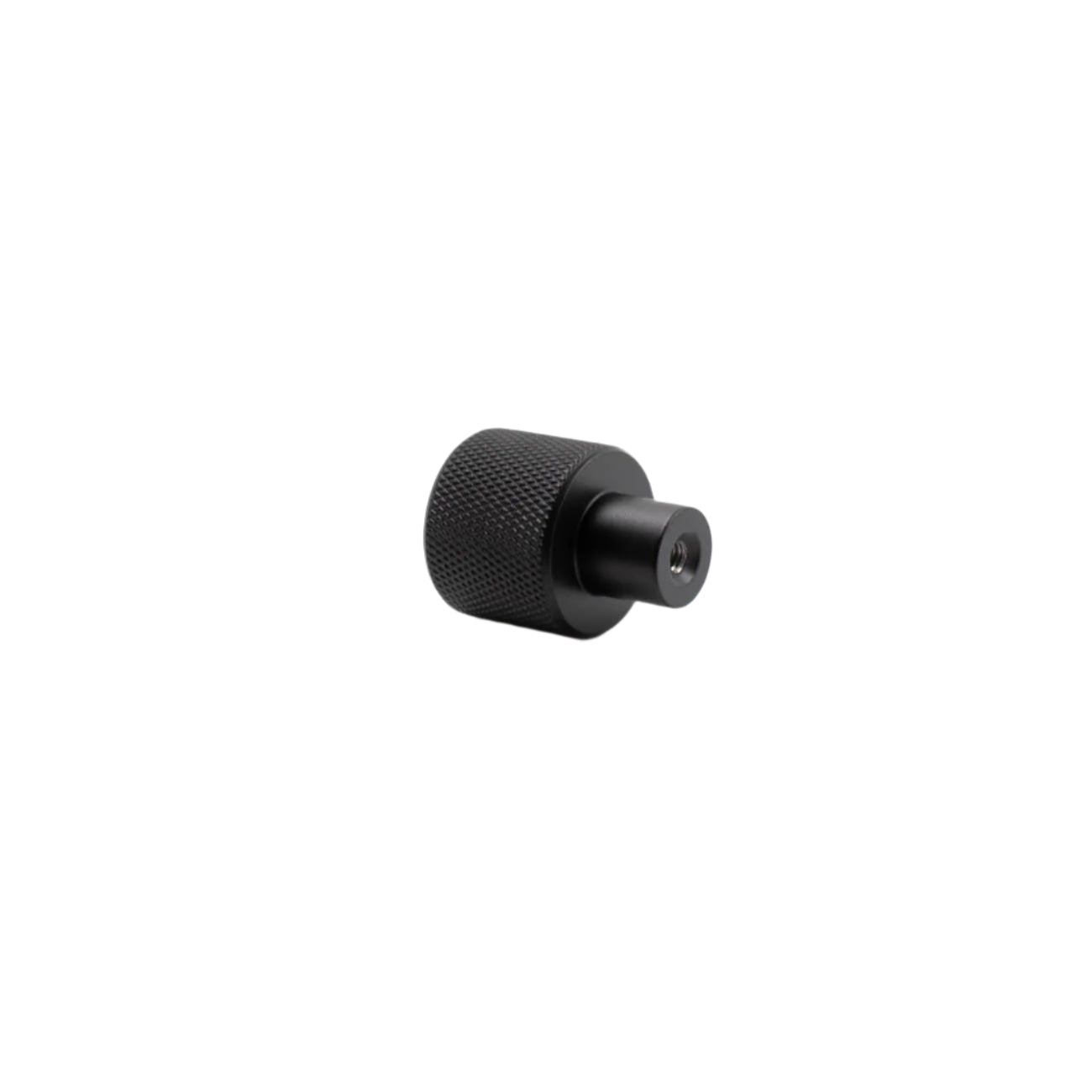 Black knurled knob modern