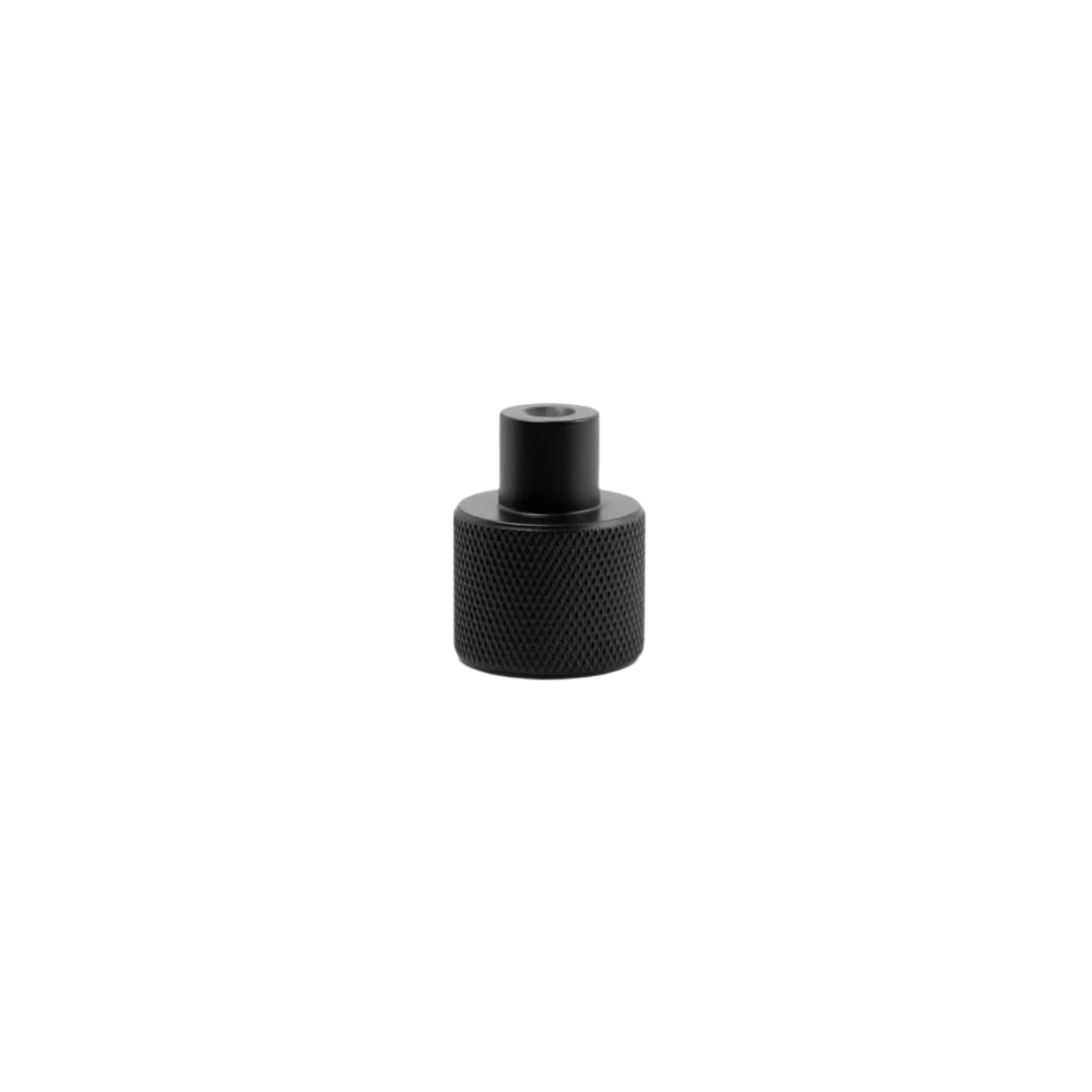 Black knurled knob