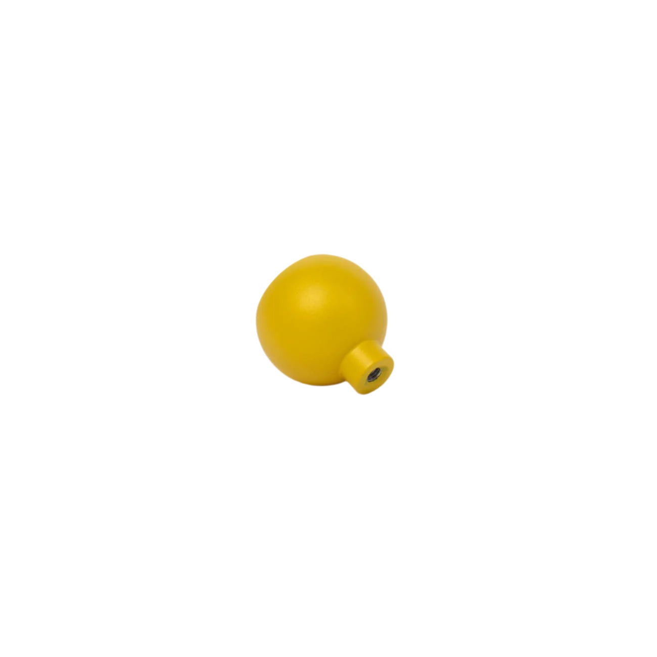 Yellow modern sphere knob
