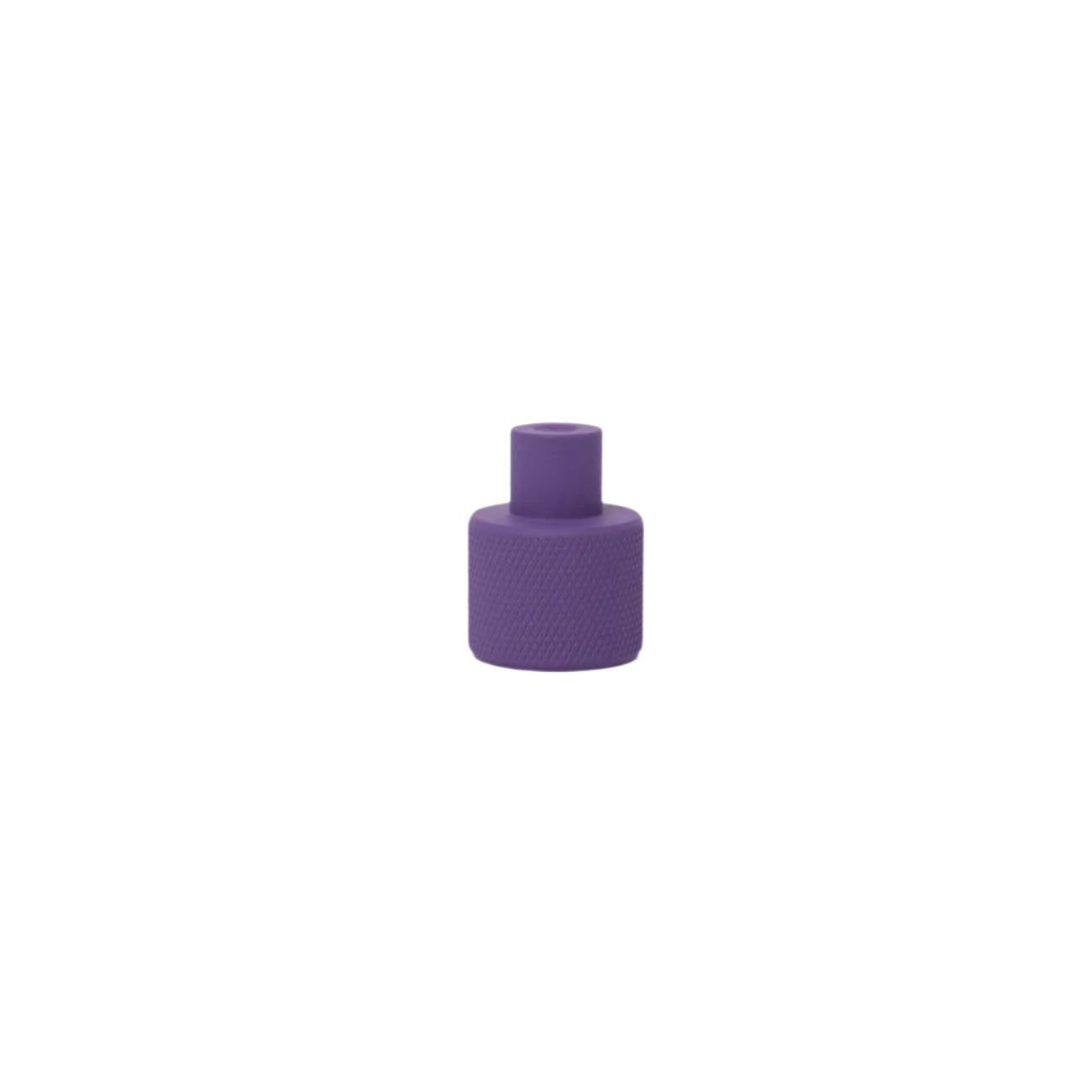 purple knurled knob modern