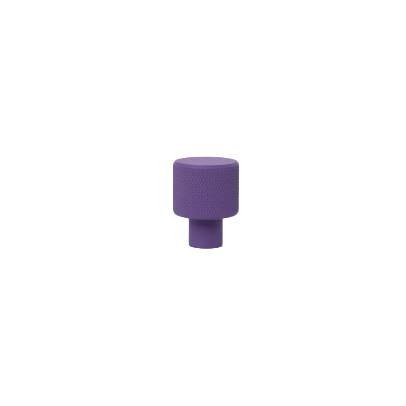 Royal purple knurled knob