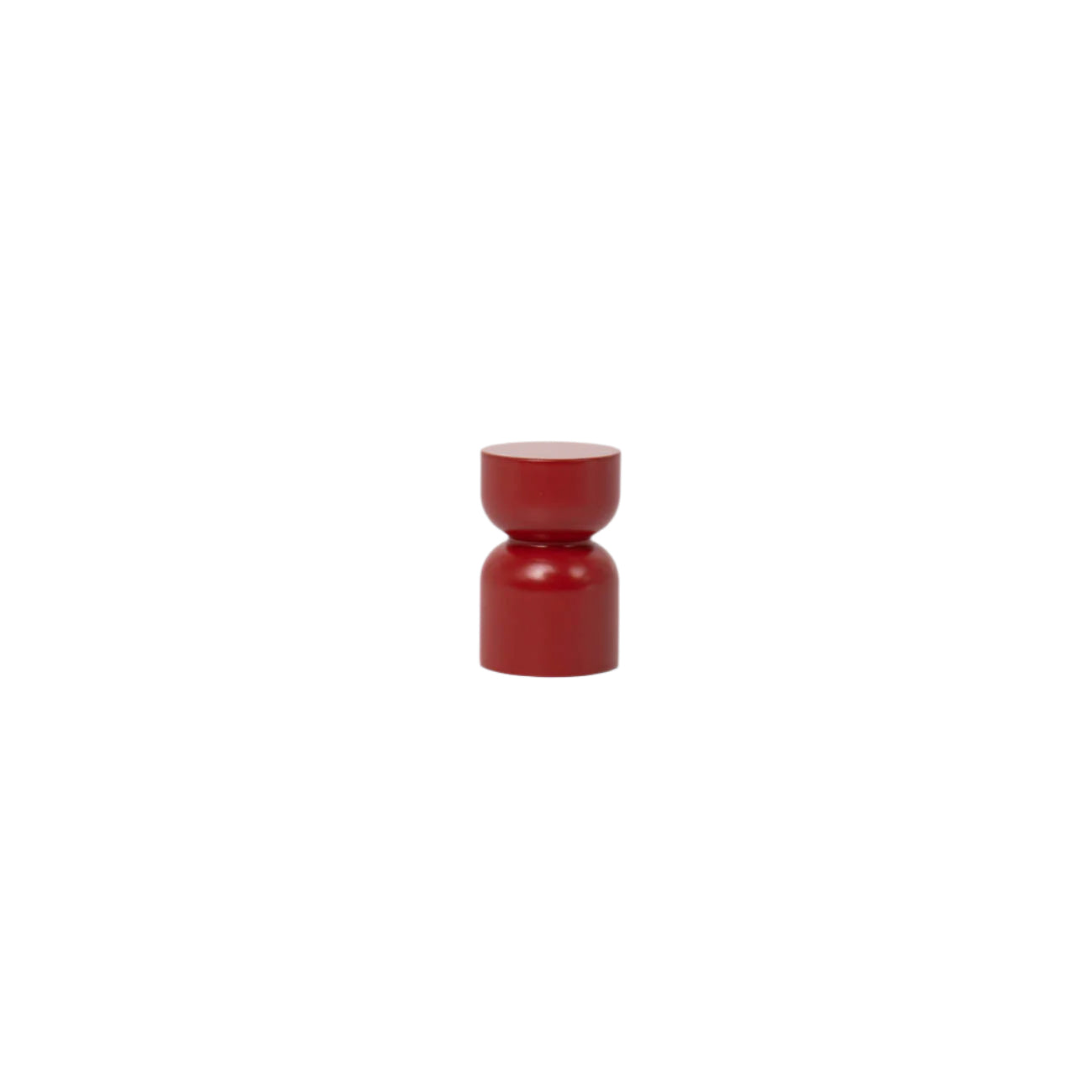 Rose Red Hourglass Mid-Century Cabinet Knob