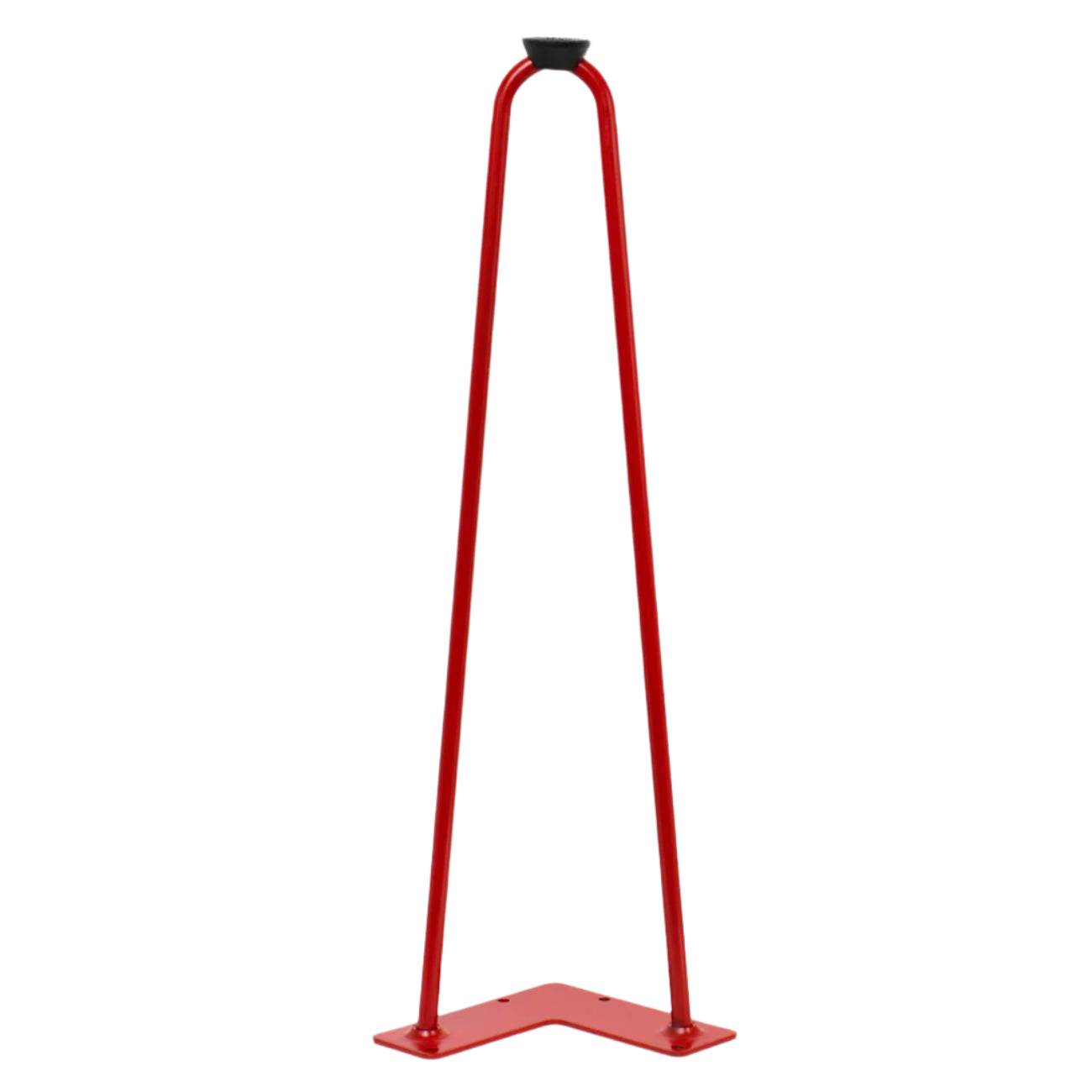 Red colored aluminum hairpin leg