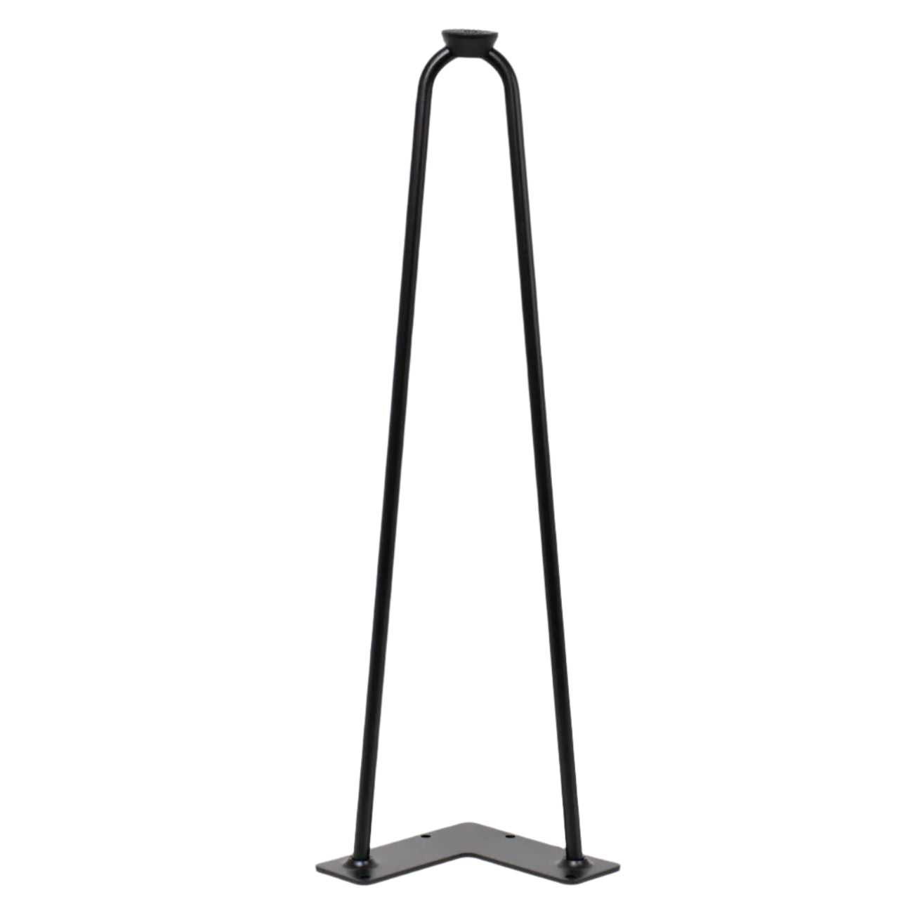 Black colored aluminum hairpin leg