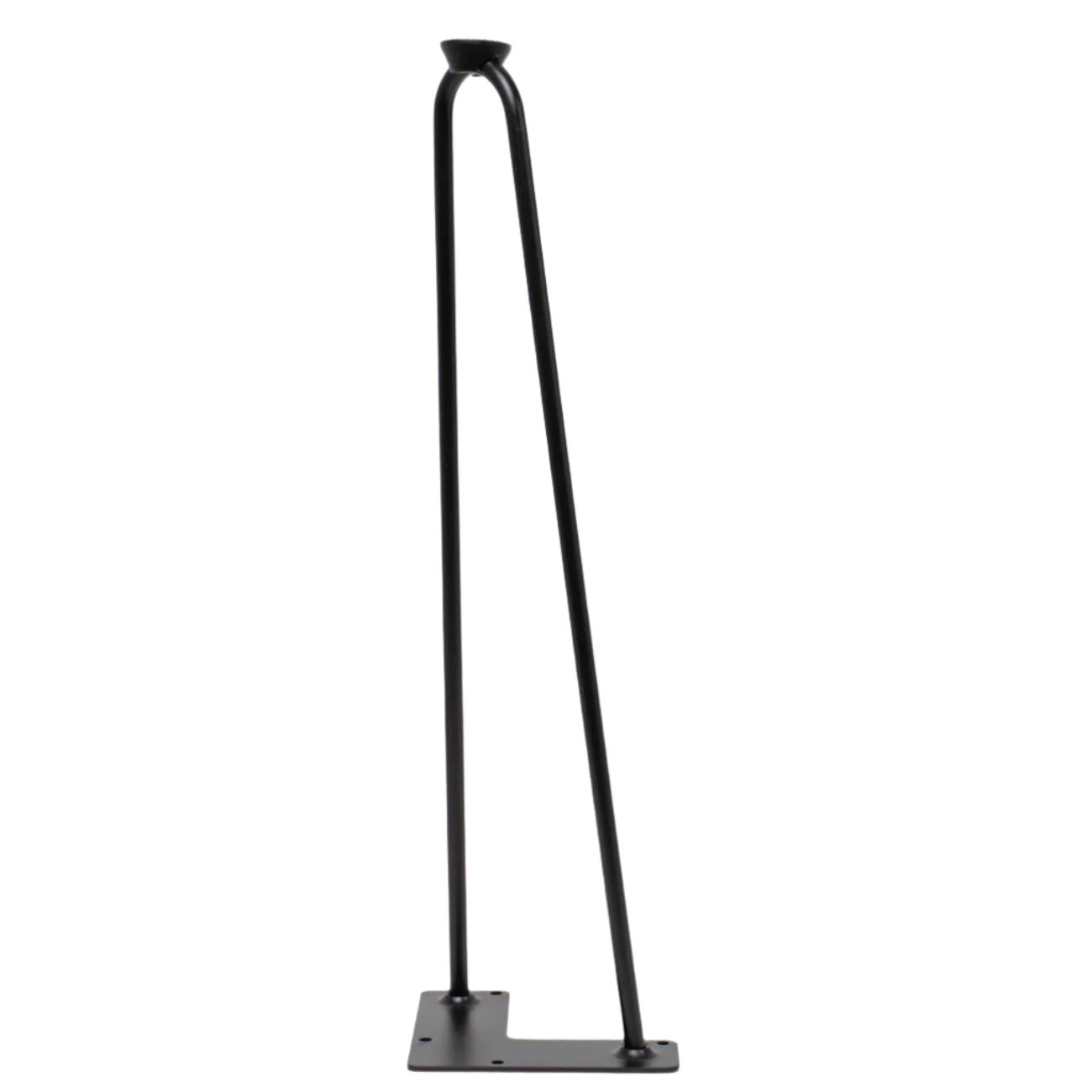 black hairpin table leg for coffee tables, dining tables, indoor or outdoor tables.