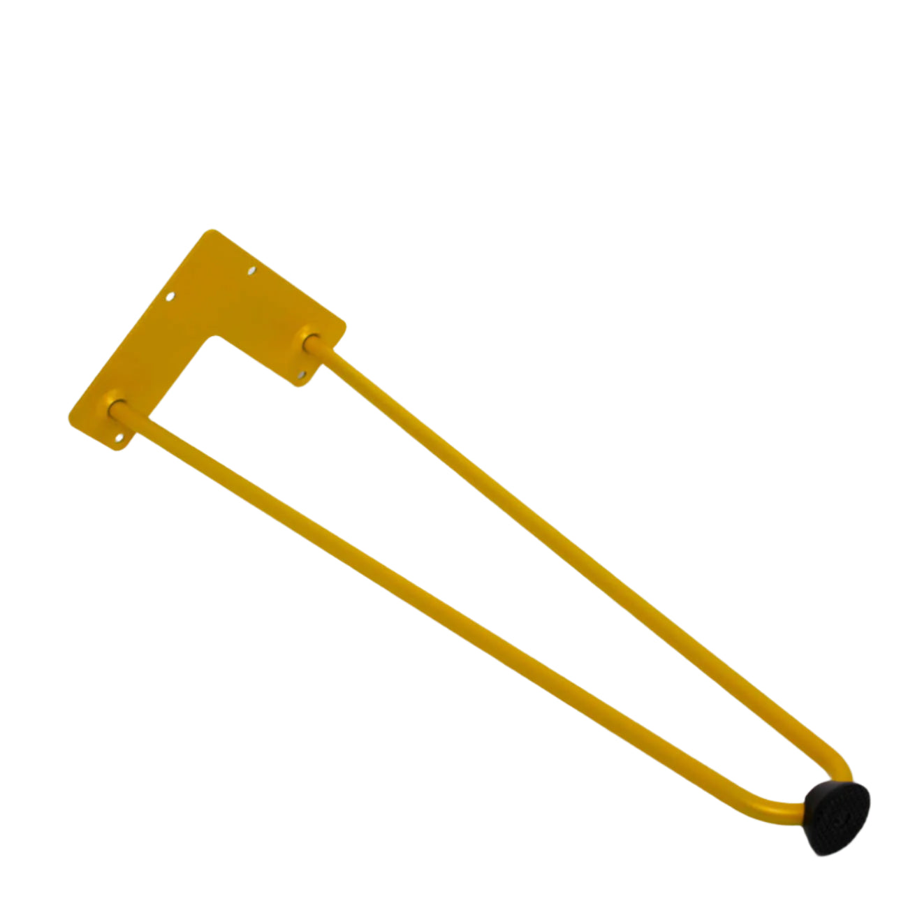 hairpin aluminum table leg in yellow