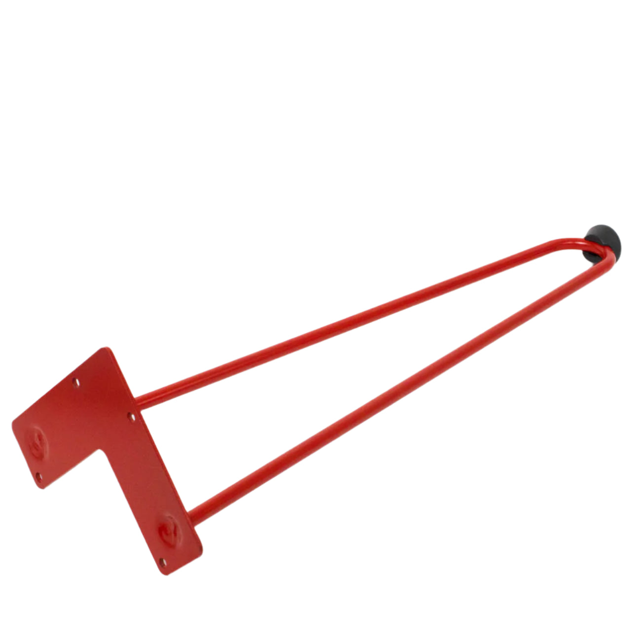 Red hairpin table leg
