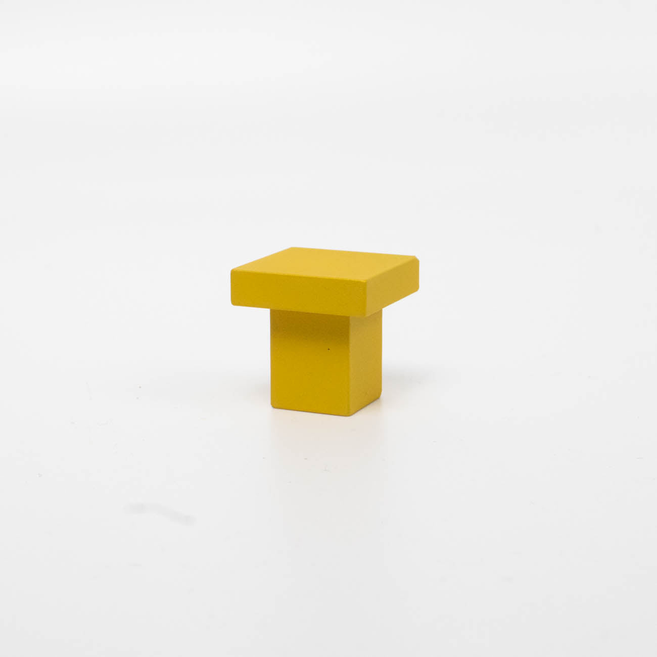 art deco square knob - Sunflower yellow color