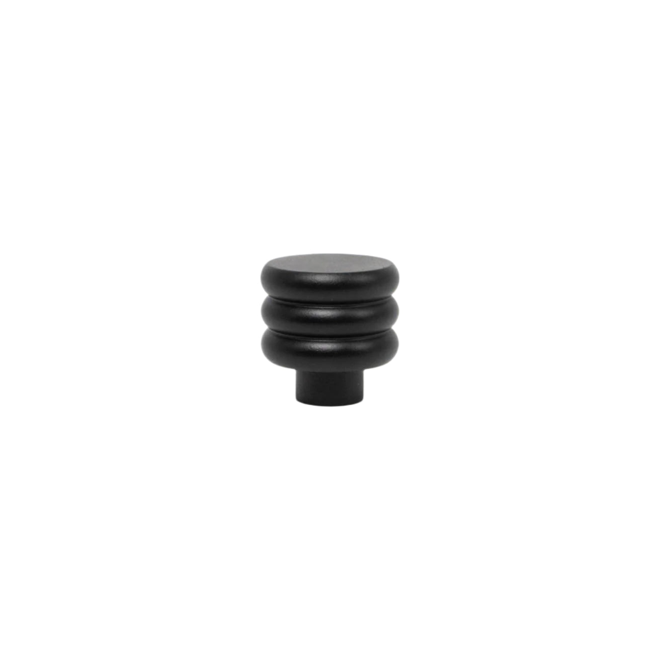 Charcoal black mid-century modern honeycomb cabinet knob