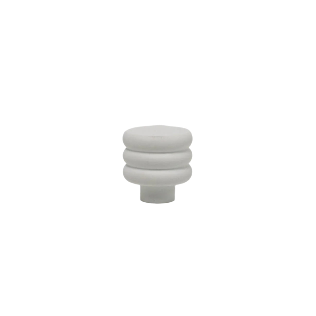 Snow white  mid-century modern honeycomb knob