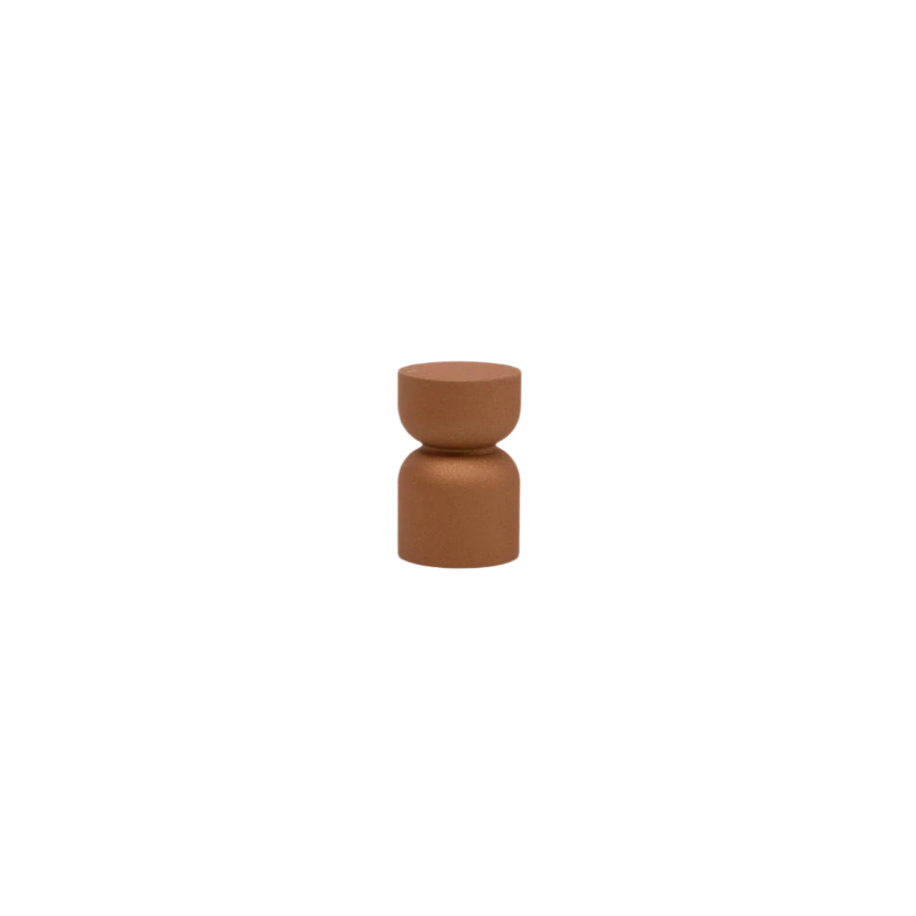 Copper Brown modern hourglass knob