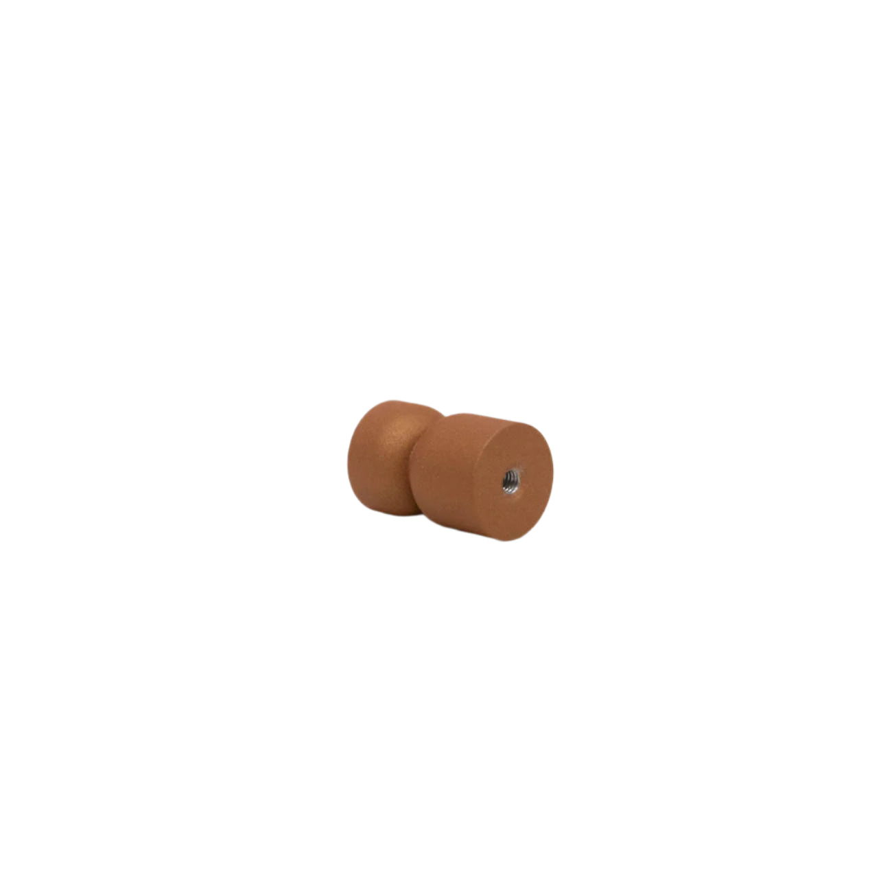 Brown modern hourglass knob