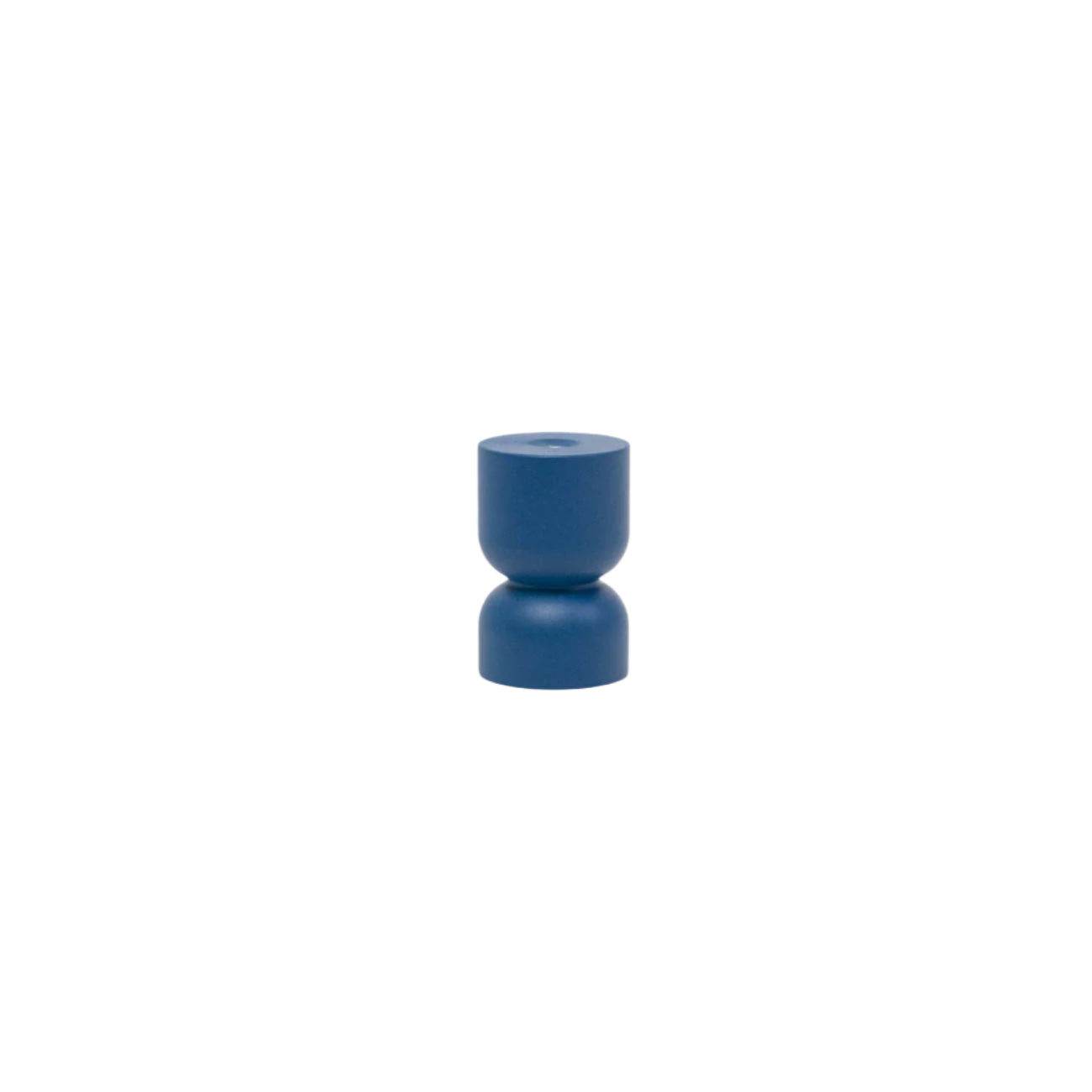 Blue hourglass knob