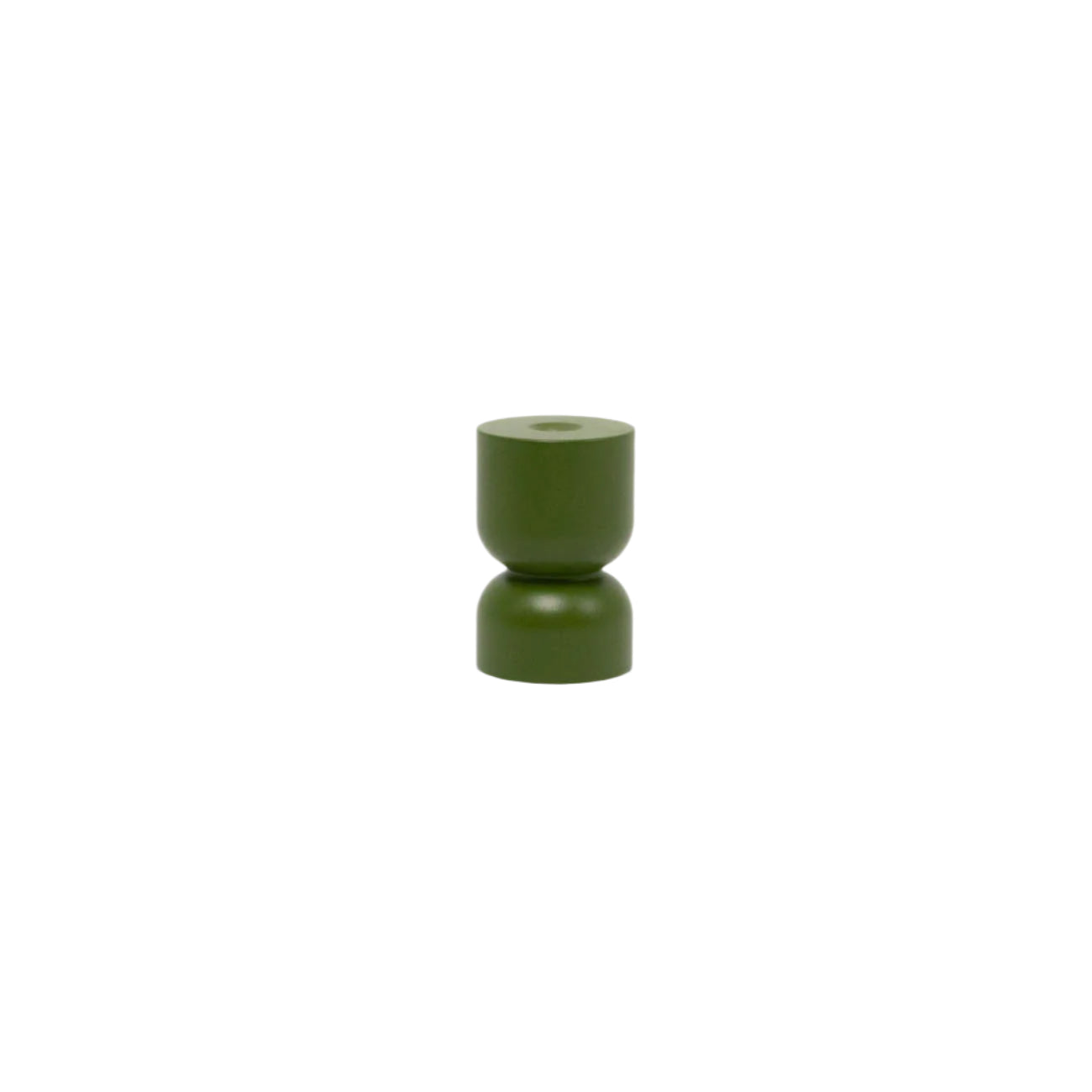 green hourglass knob