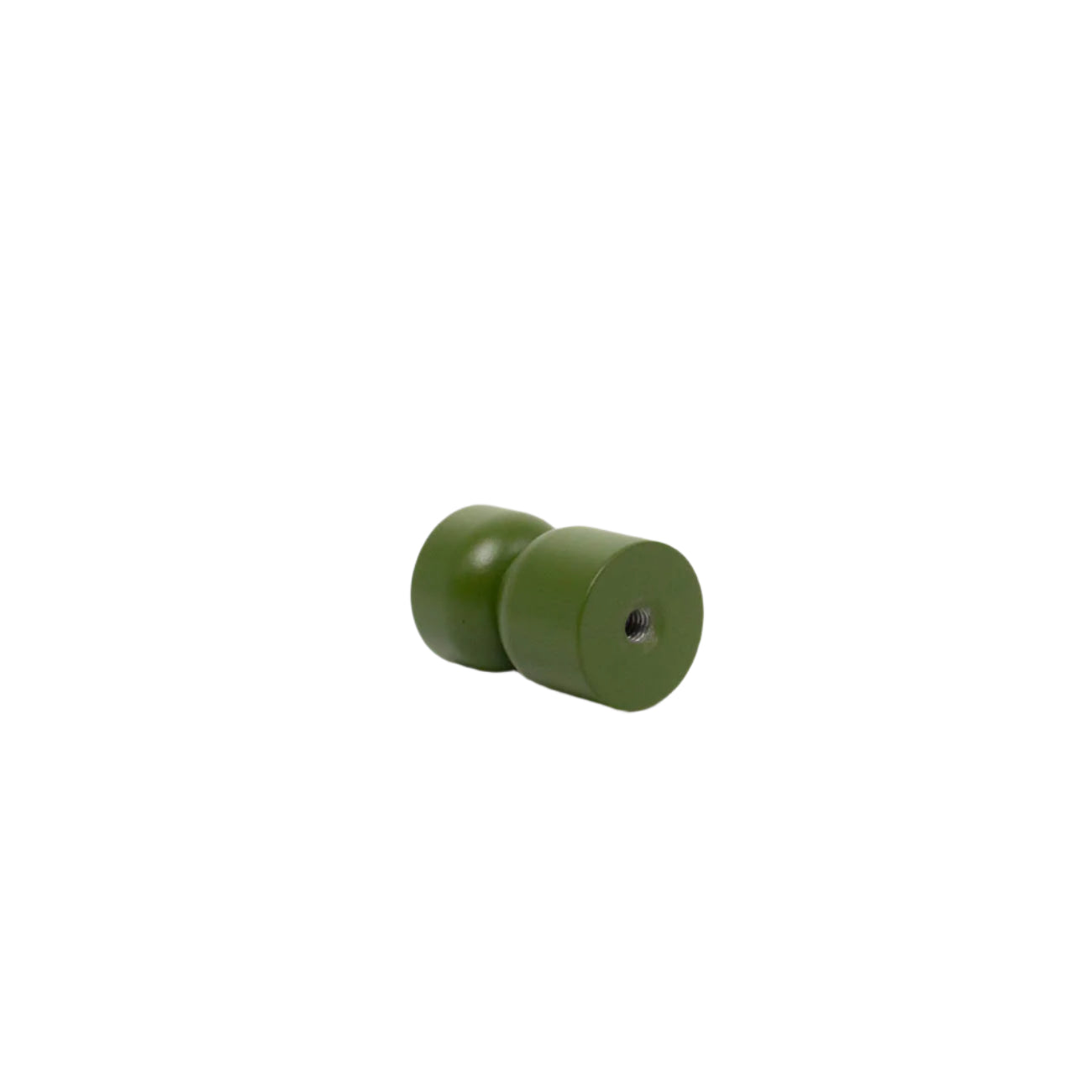 Olive green hourglass knob