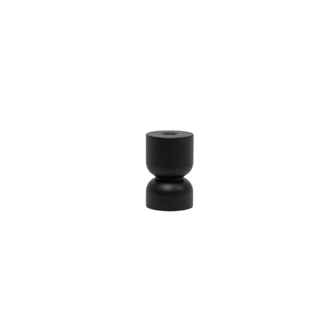Black hourglass knob