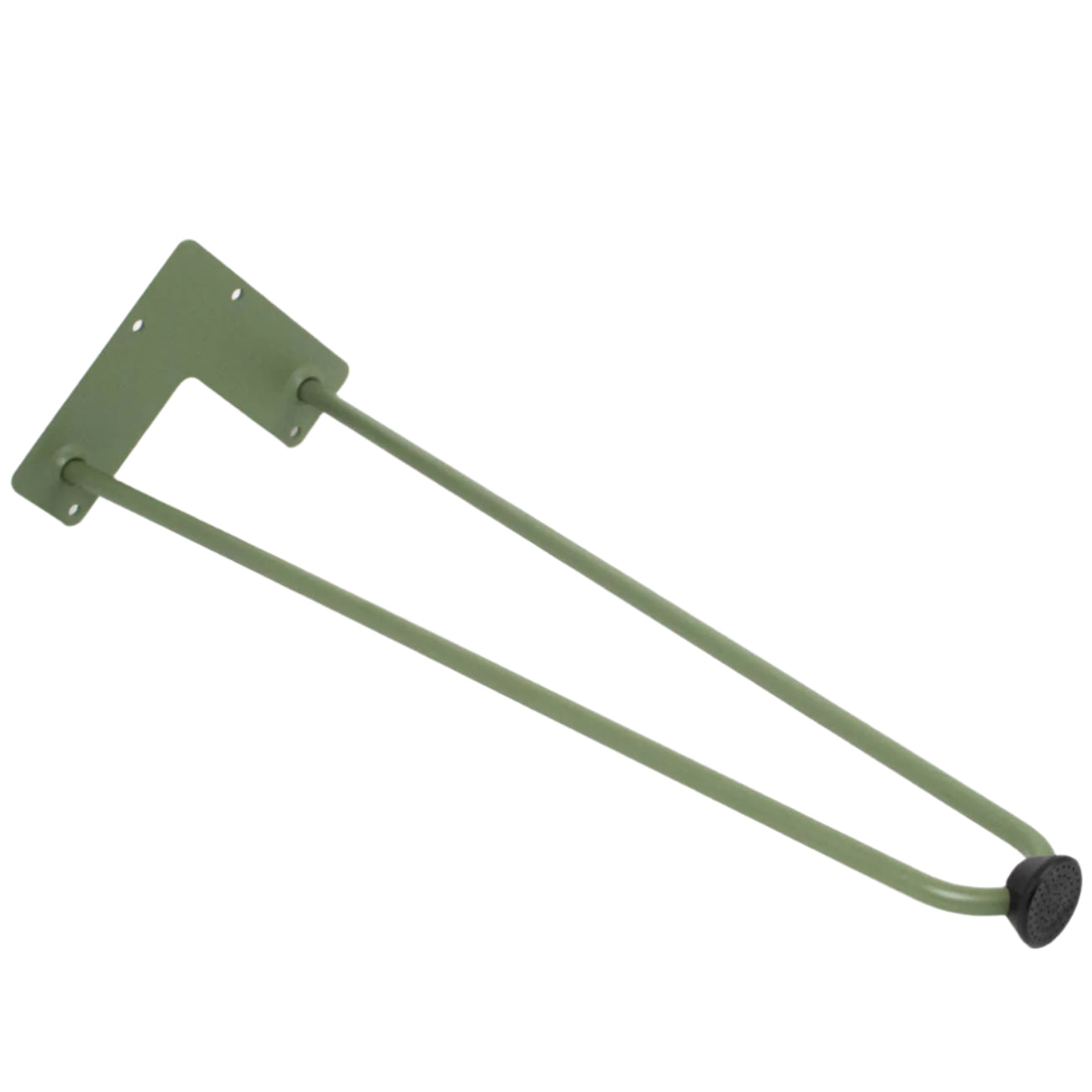 green aluminum hairpin leg