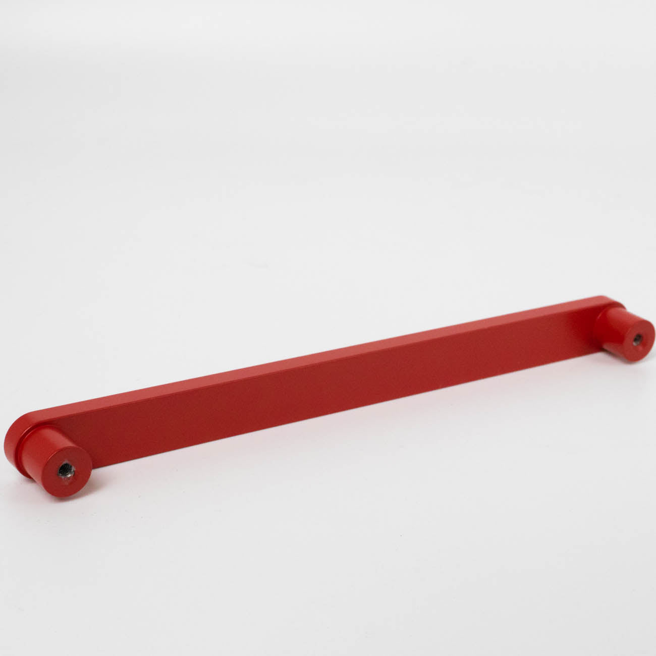 Rose red mid-century modern cabinet pull