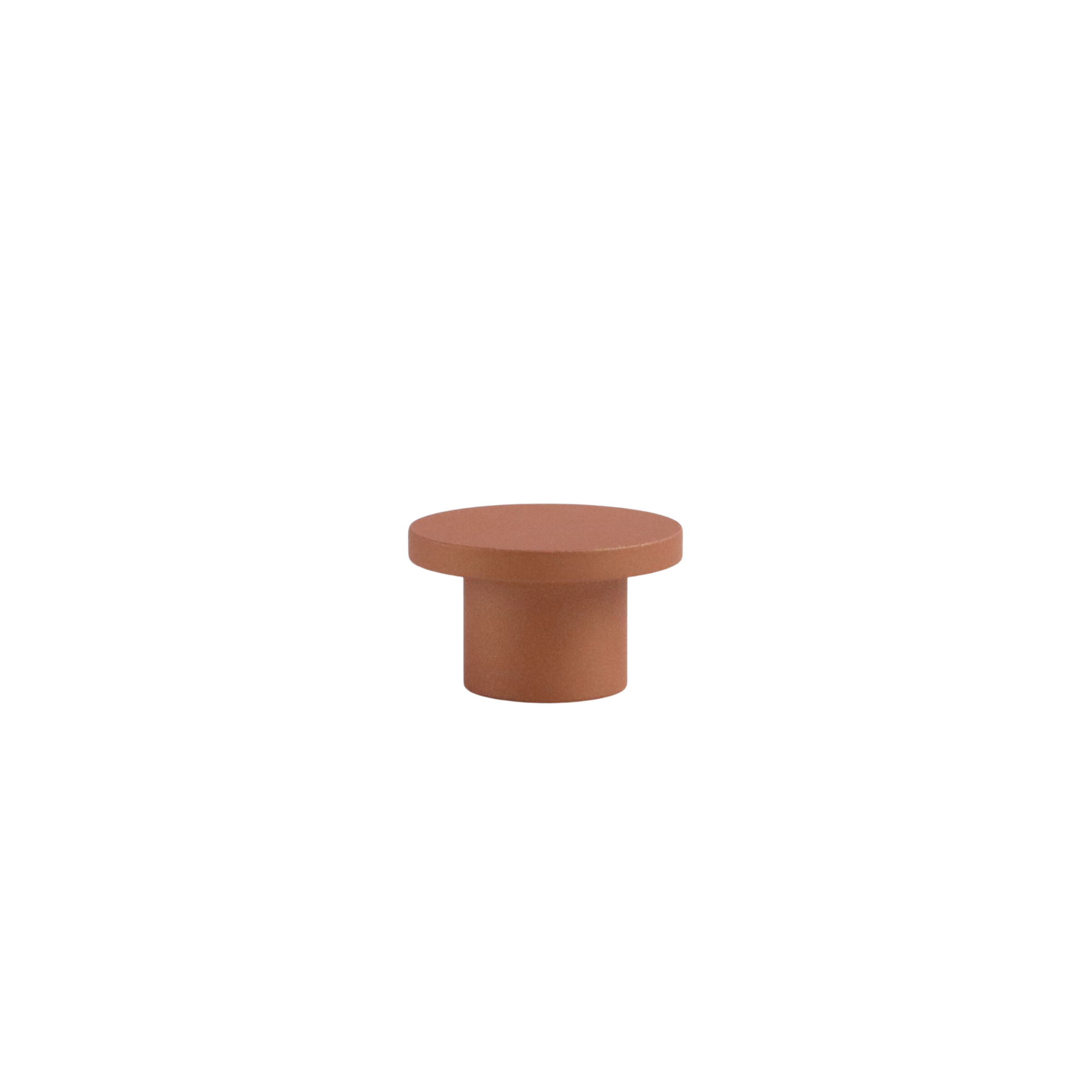 Copper brown mid-century modern round knob