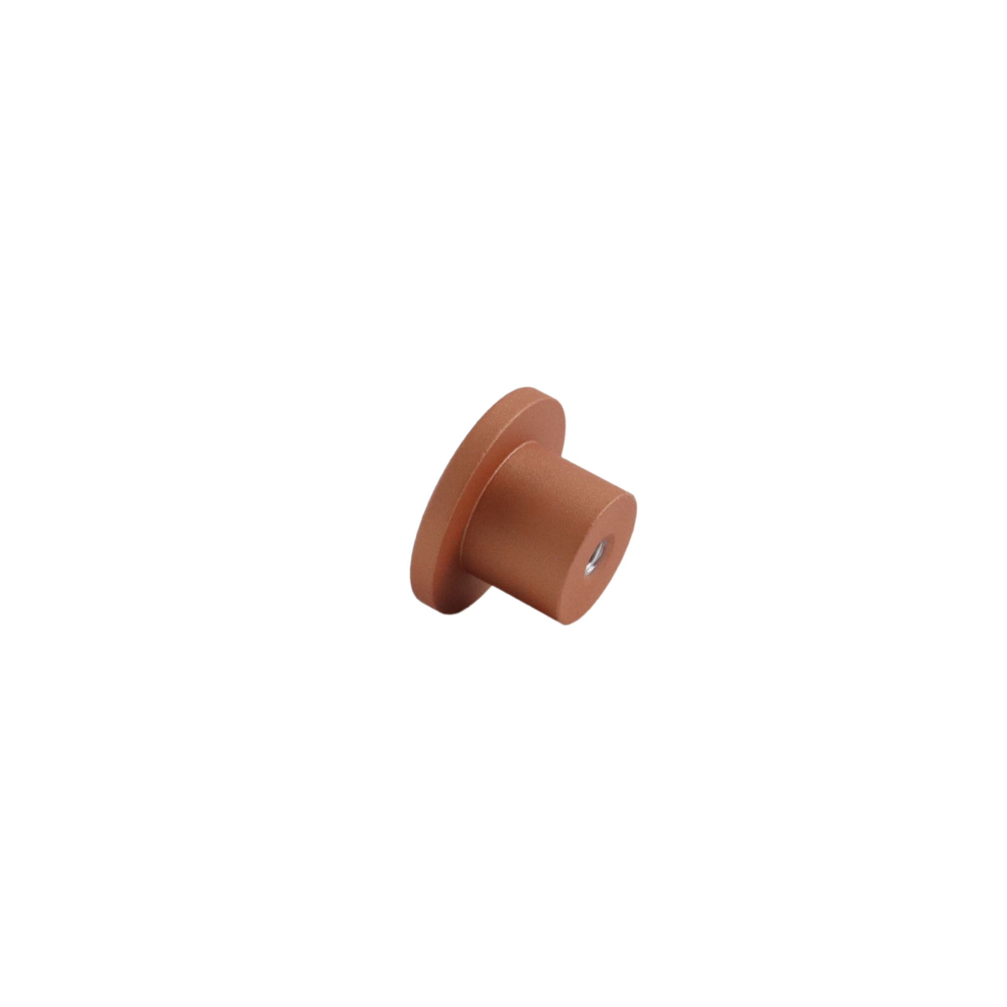 Copper mid-century modern round knob
