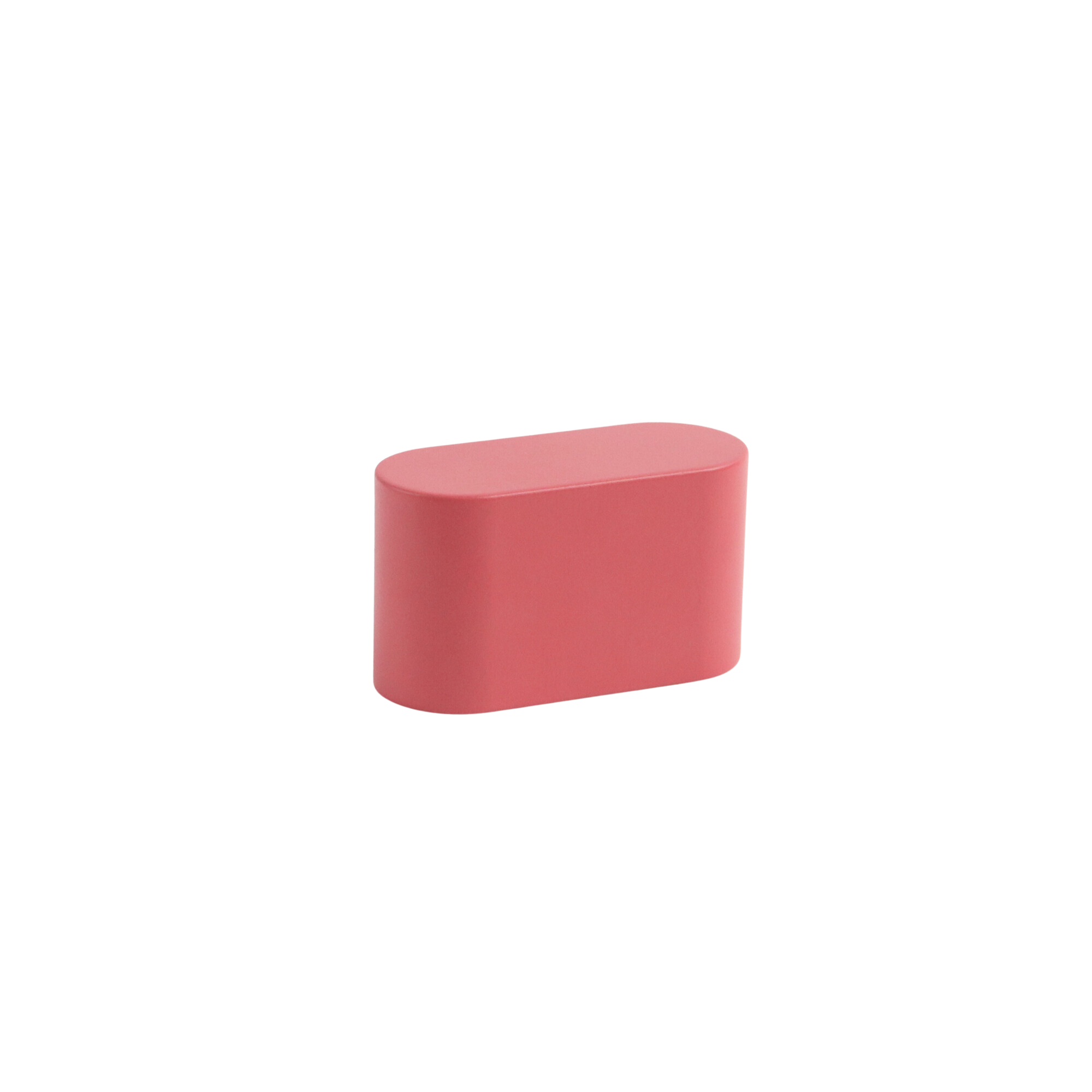 Blush pink oval cabinet knob