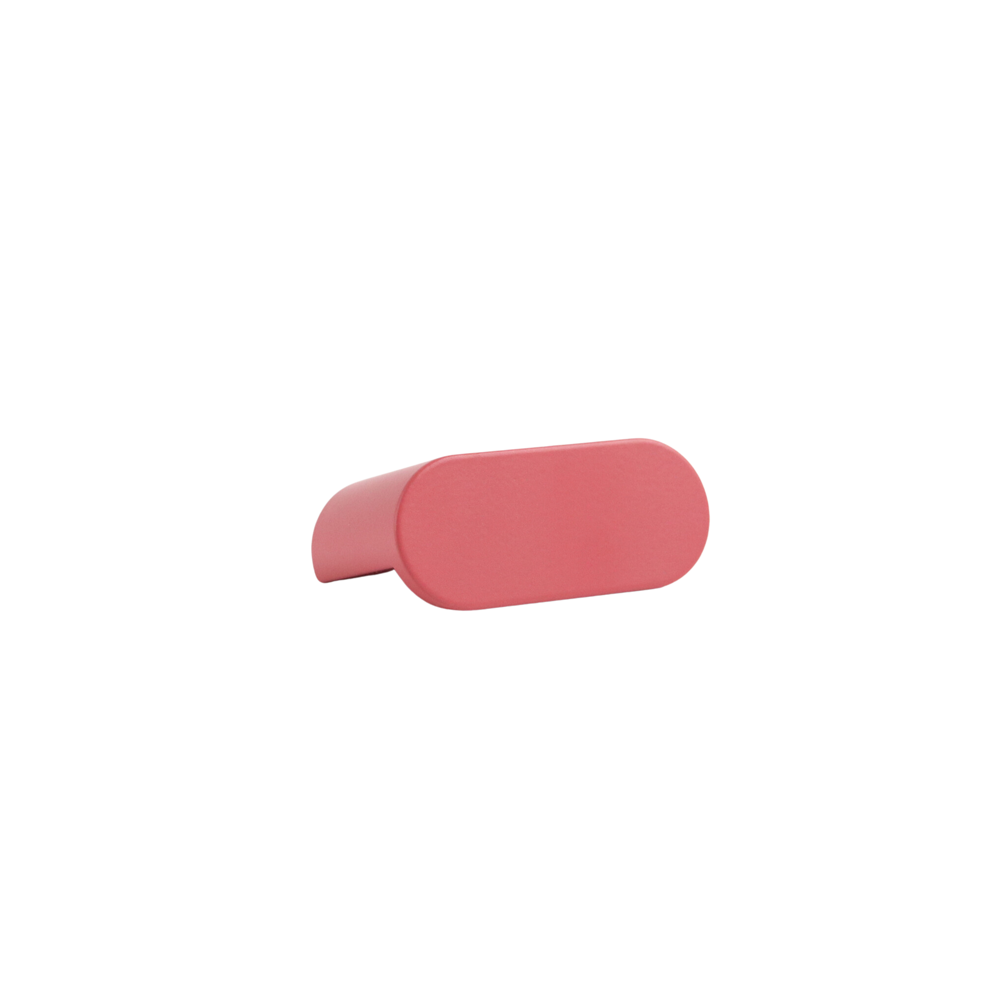 Blush pink mid-century modern oval knob