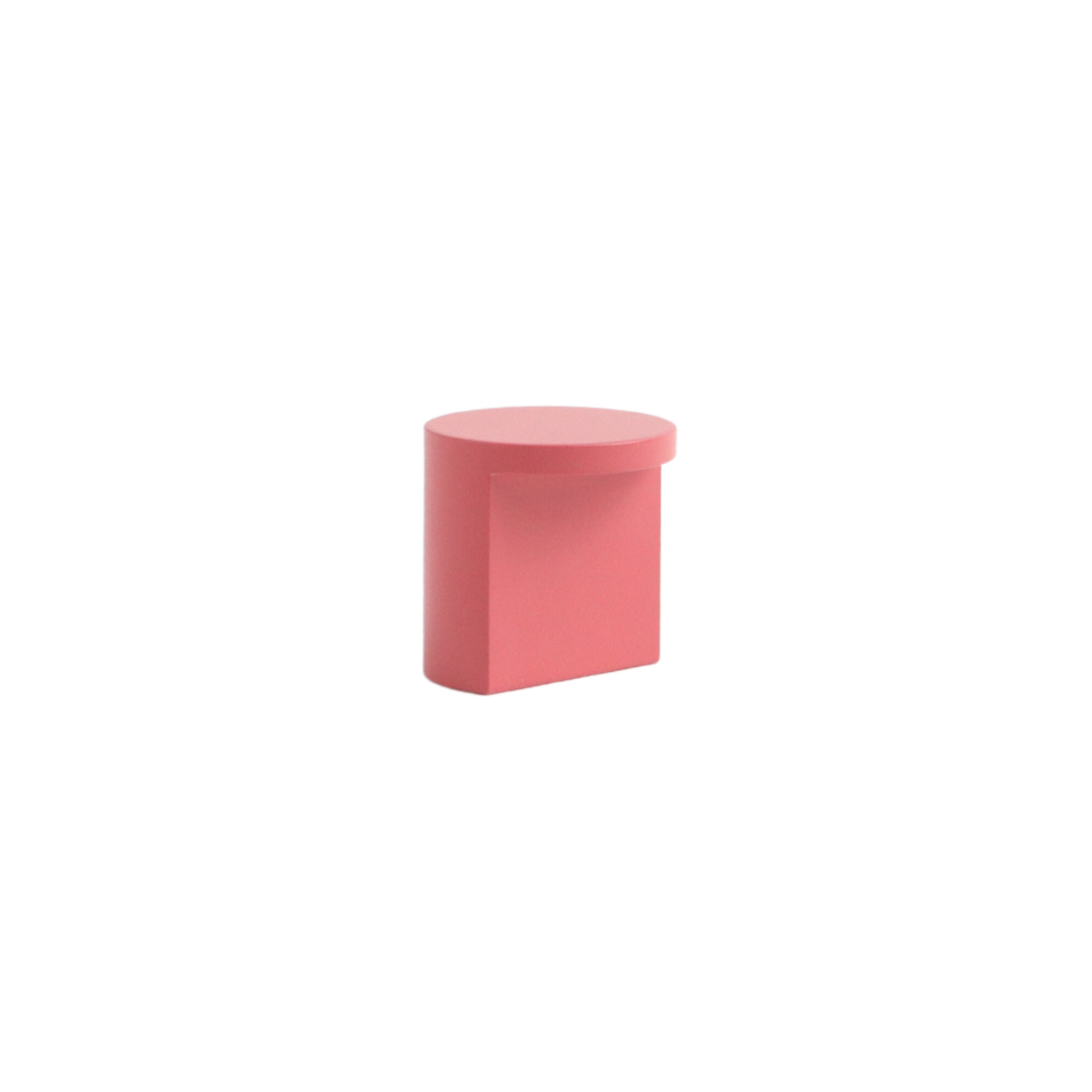 Pink mid-century modern cutout cabinet knob
