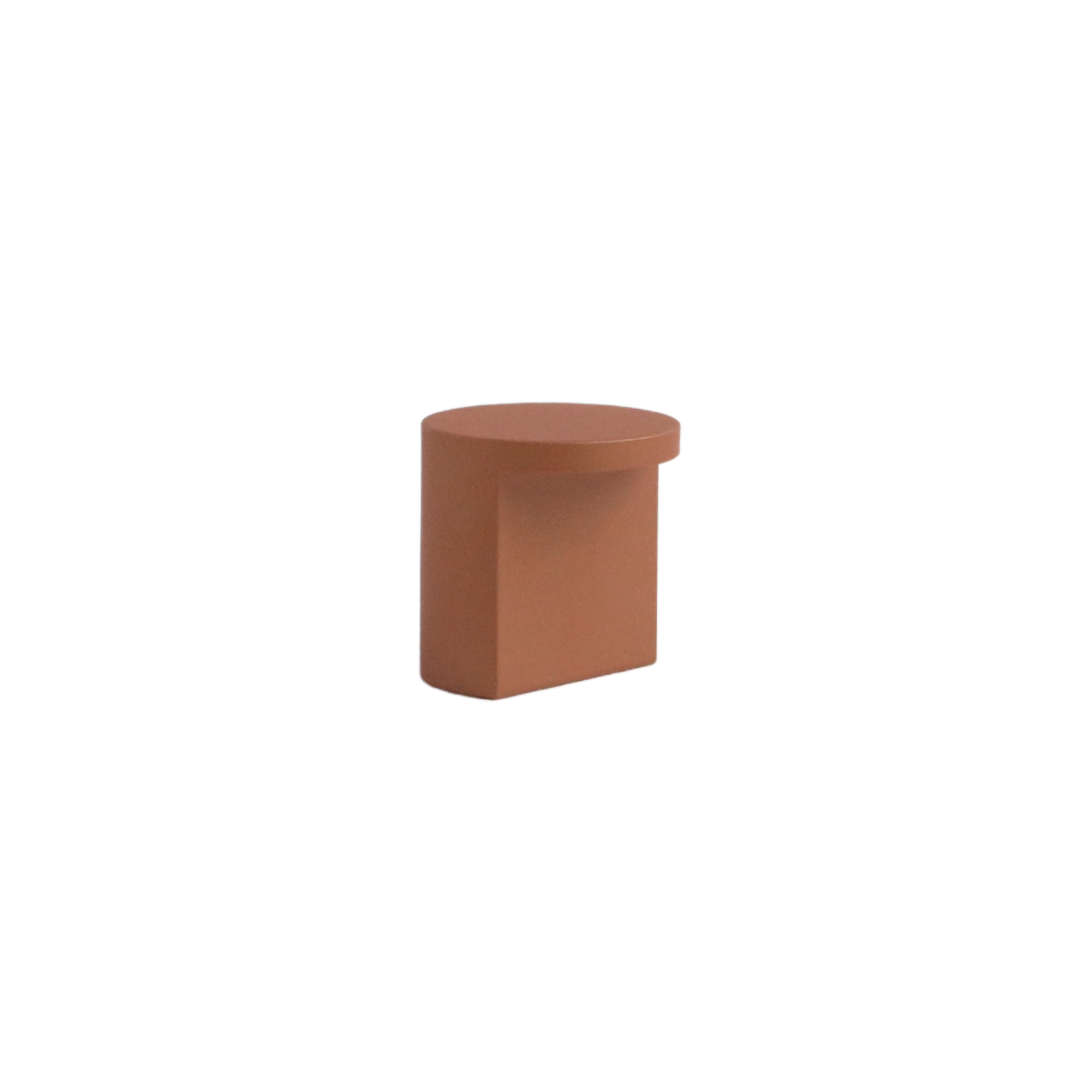 Copper mid-century modern cutout knob