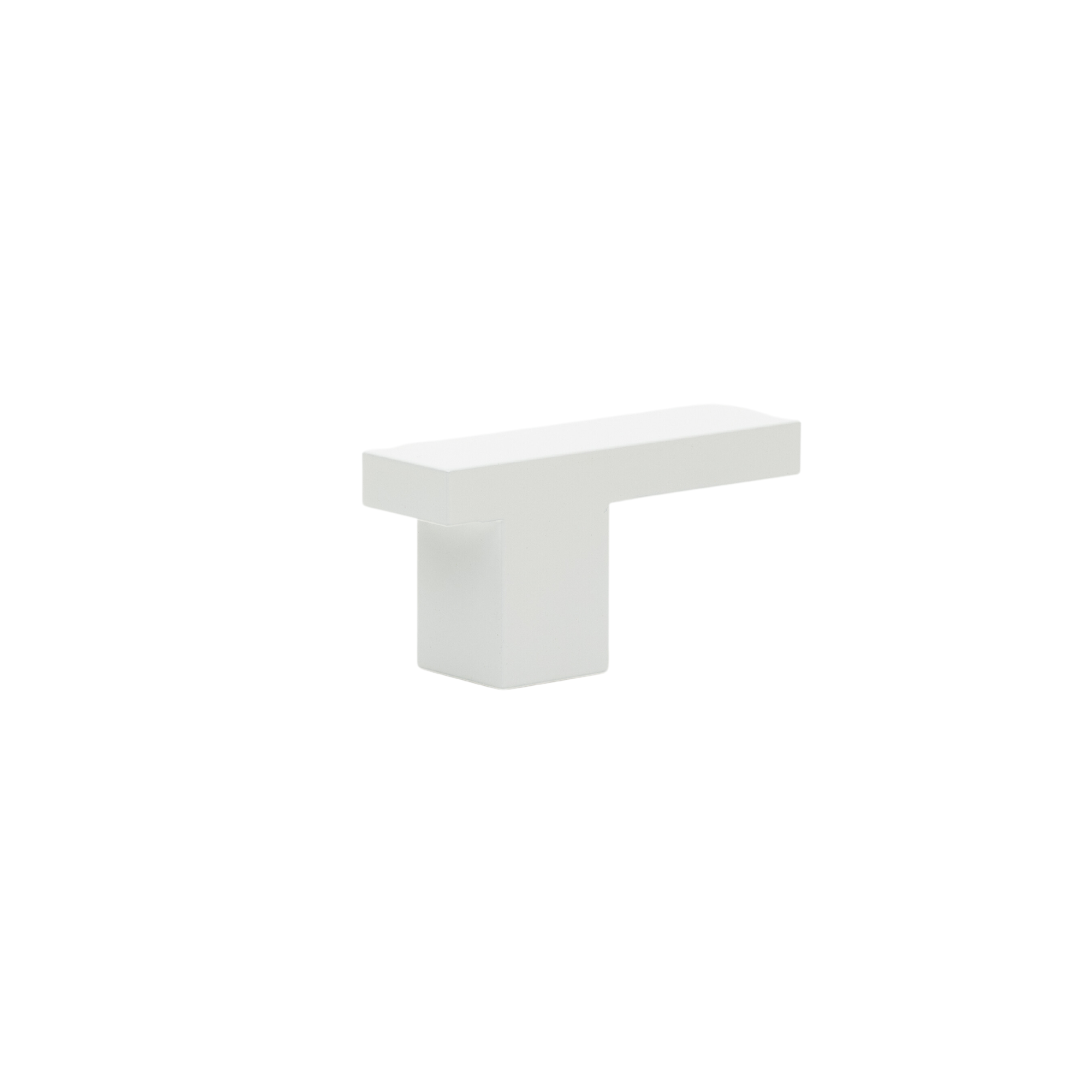 Art Deco L Bar Knob - Snow #color_snow