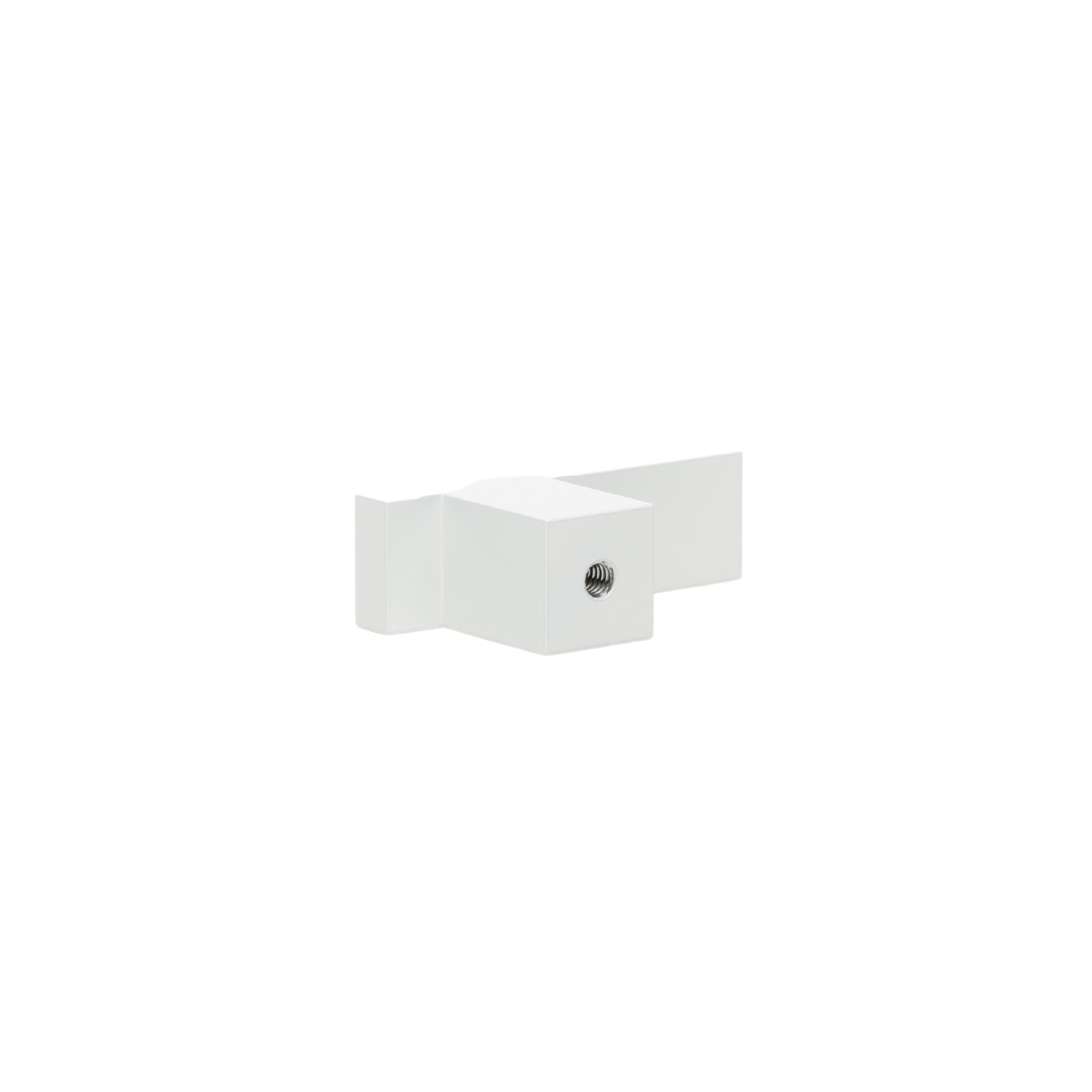 Art Deco L Bar Knob - Snow #color_snow