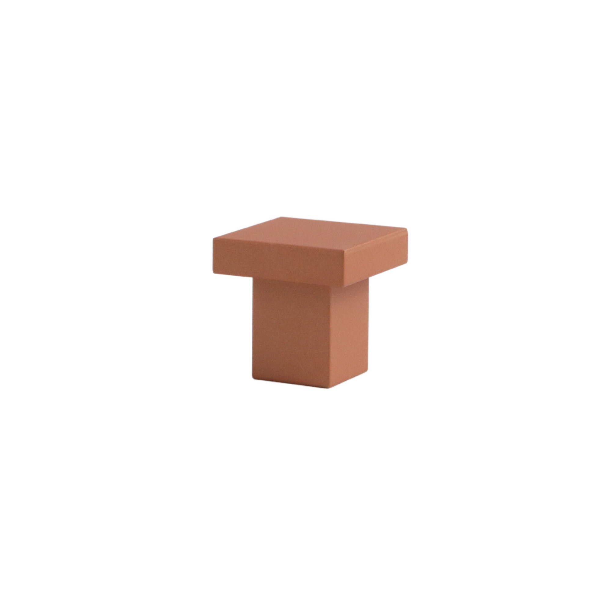Art Deco Square Knob - copper #color_copper