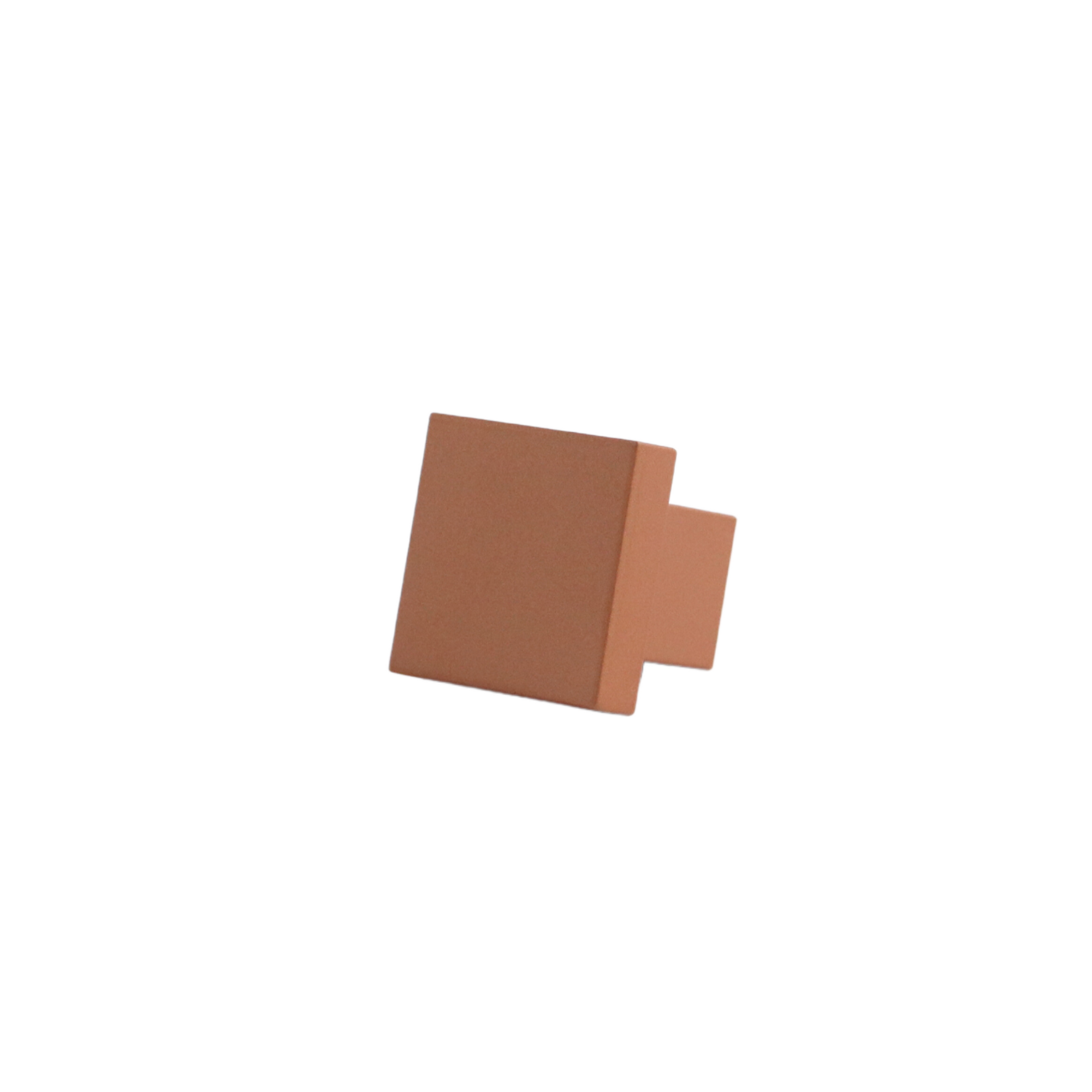 Art Deco Square Knob - copper #color_copper