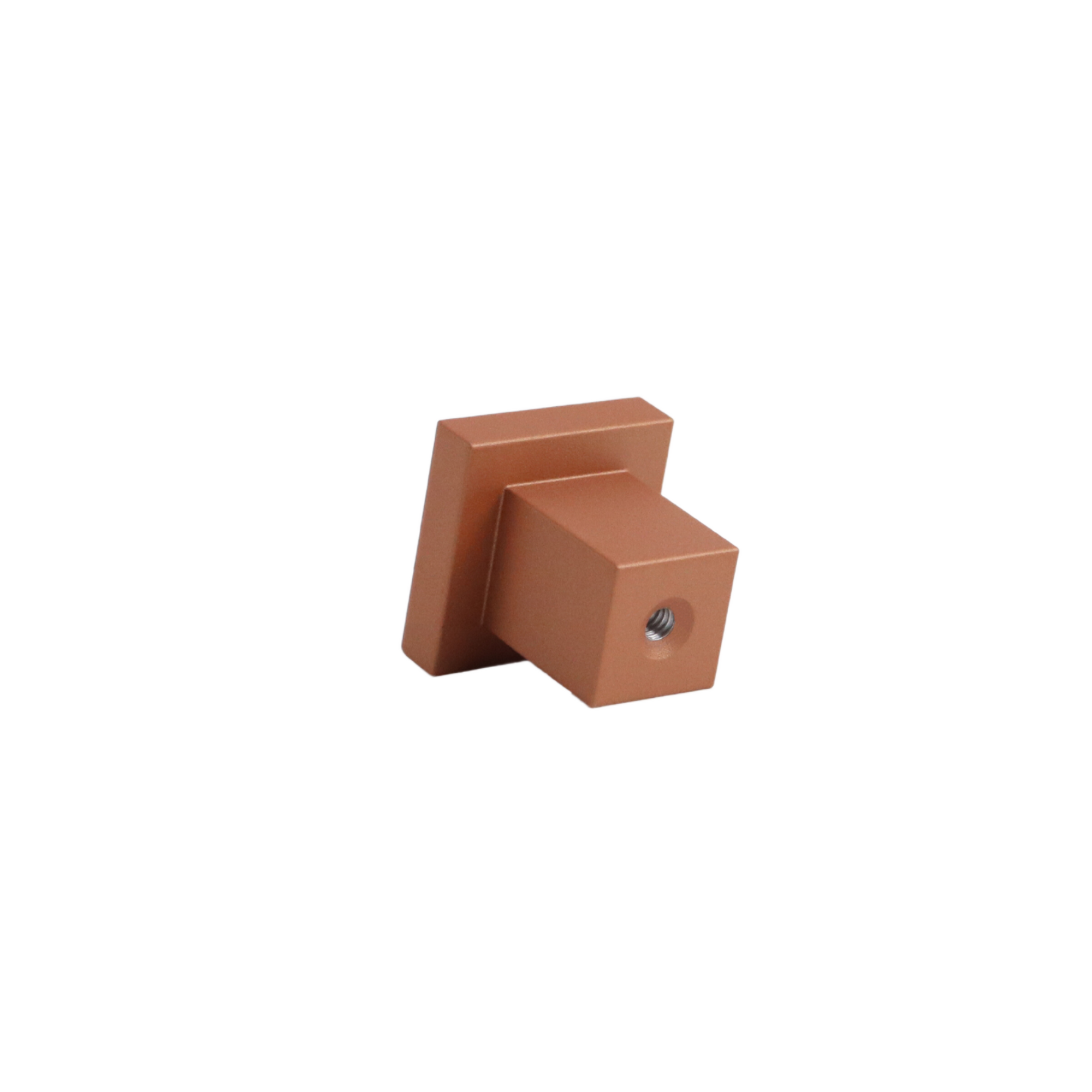 Art Deco Square Knob - copper #color_copper