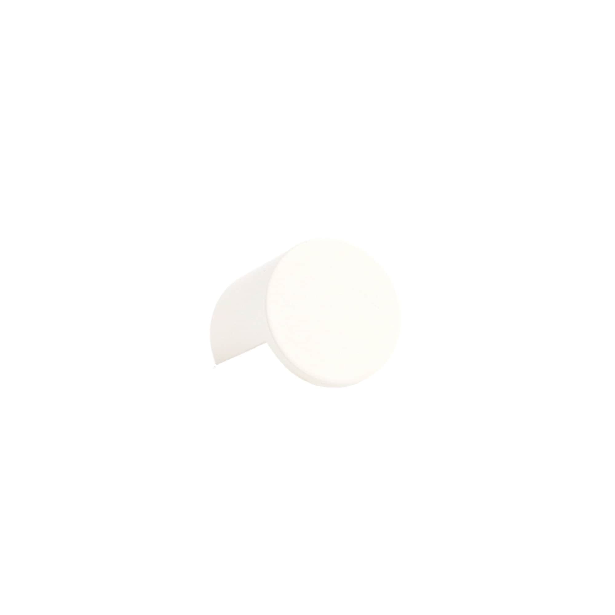 Snow white mid-century modern cutout knob