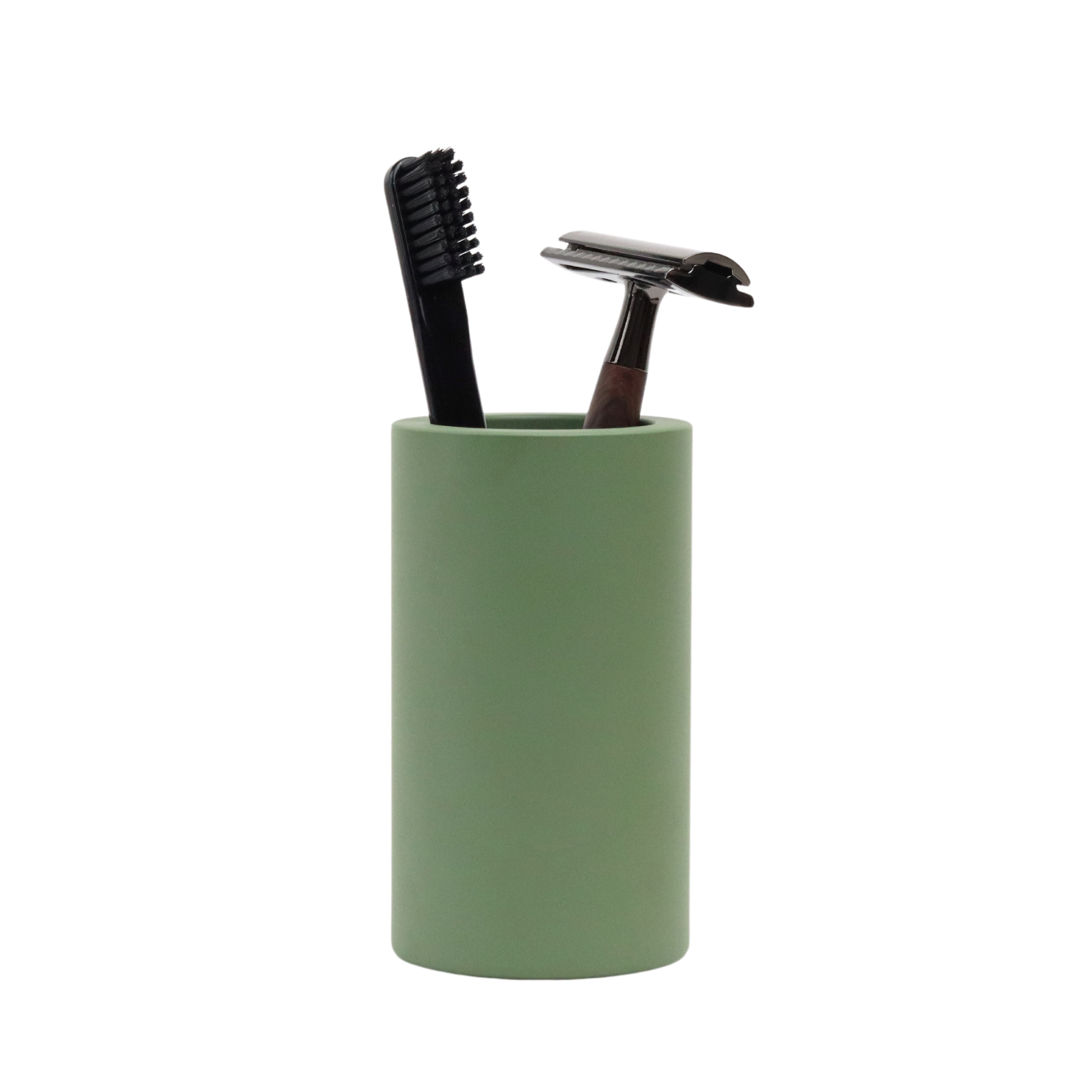 Olive green countertop organizer