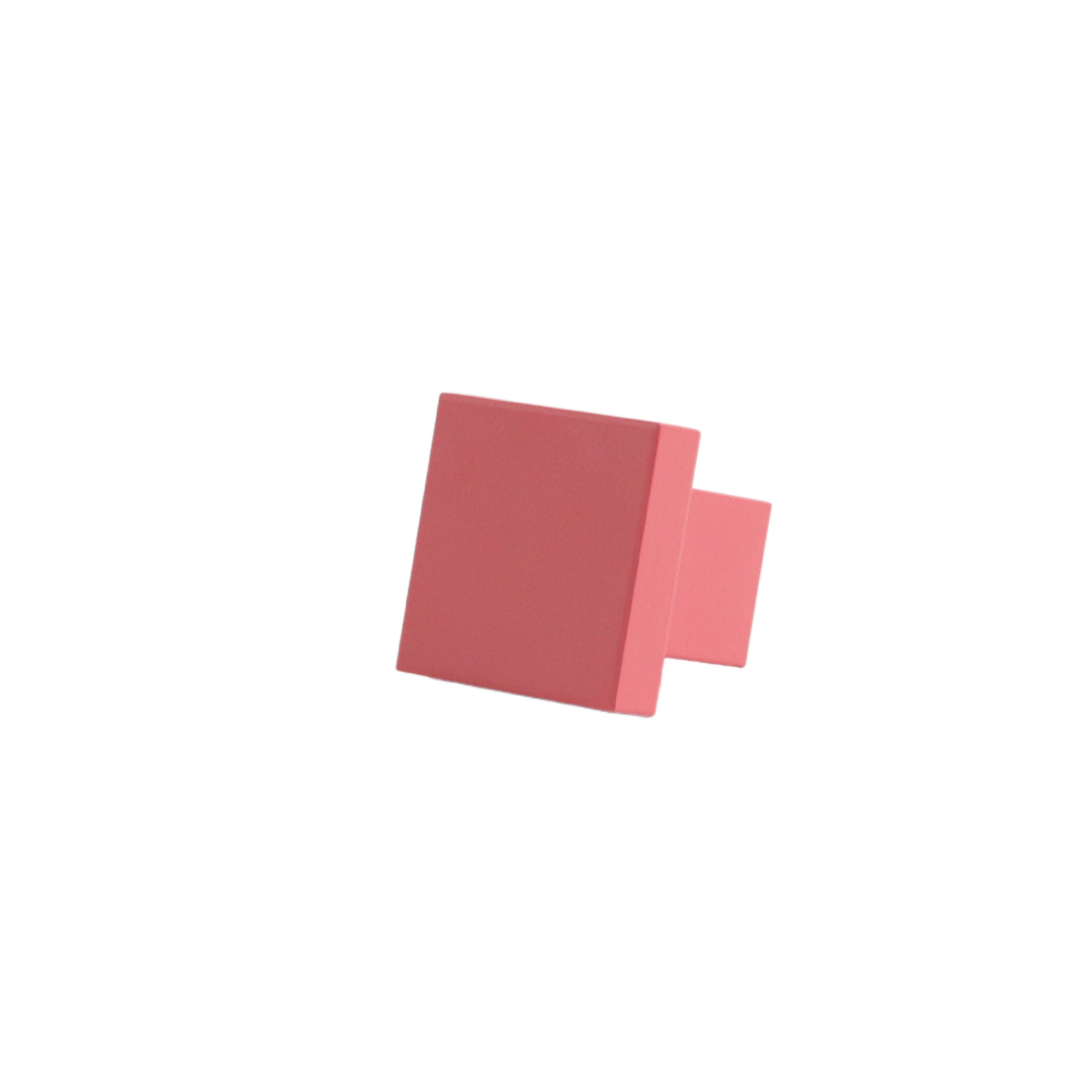 Art Deco Square Knob - Rose #color_rose_gold