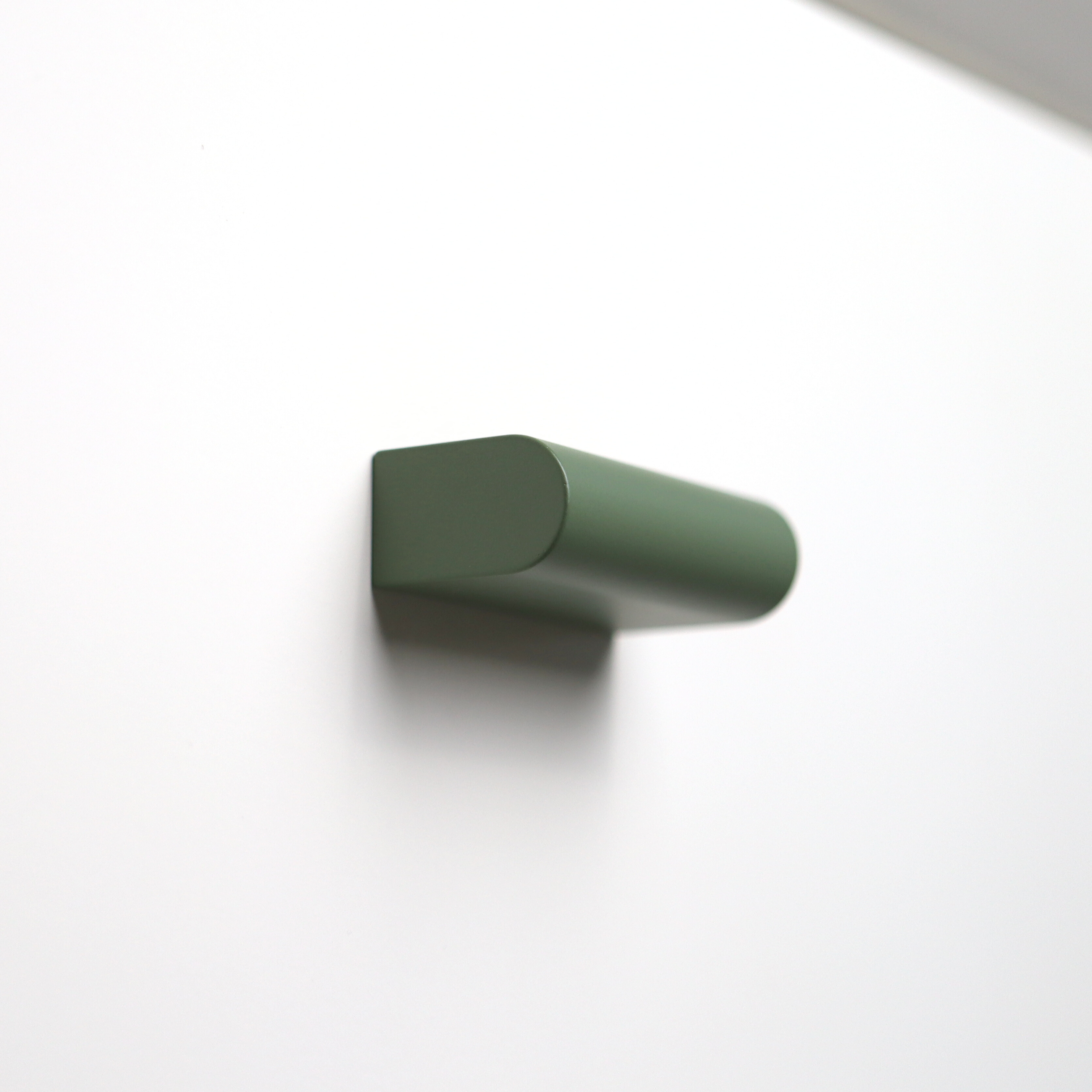 Olive green rectangle knob