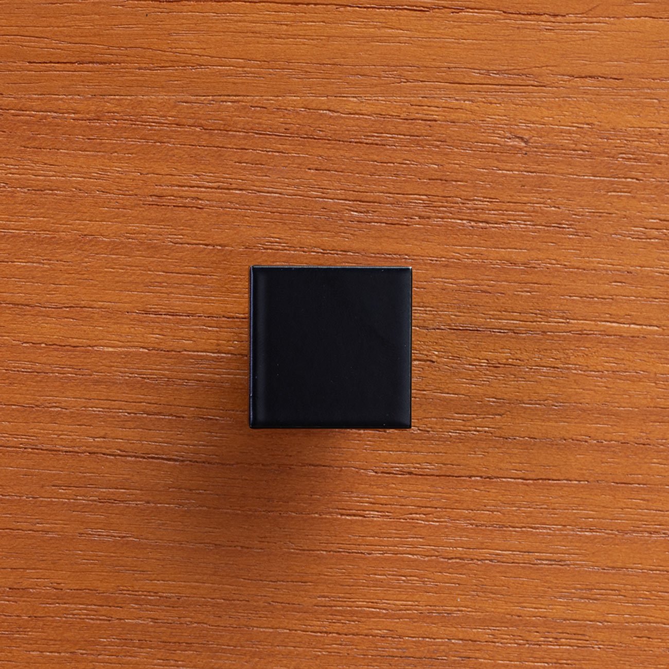 Art Deco Square Knob Black on West Elm Drawer #color_charcoal