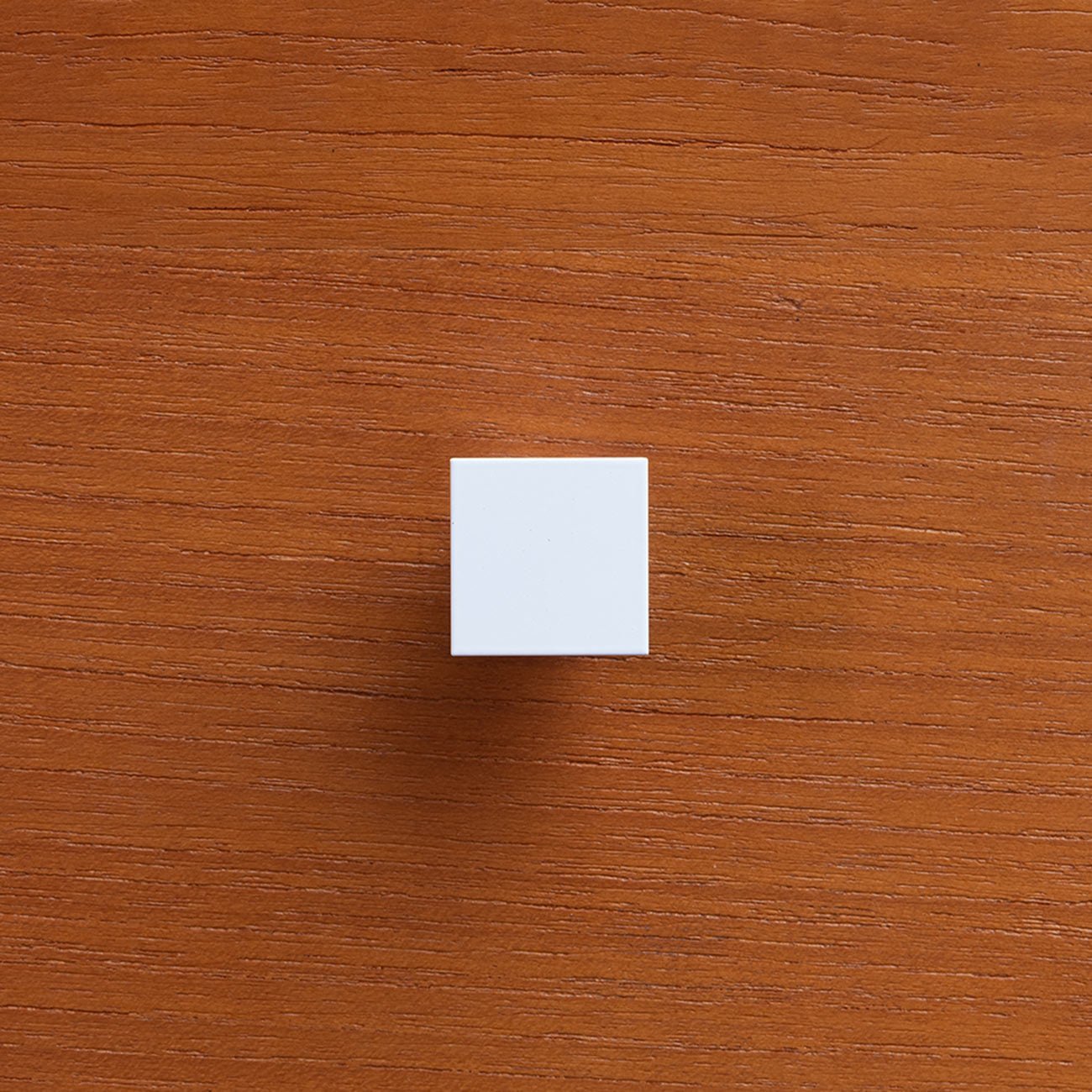 Art Deco Square Knob White on West Elm Drawer #color_snow