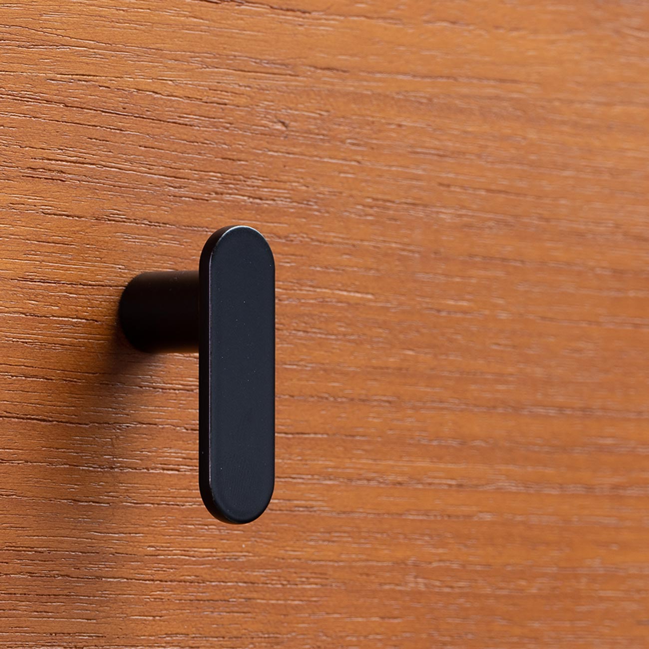 Mid-Century Modern L-Shaped Knob Black on West Elm Dresser #color_charcoal